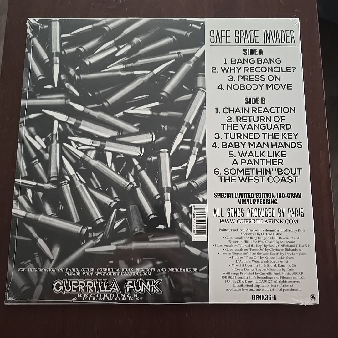Paris Safe Space Invader [New Vinyl LP] Explicit, 180 Gram Limited Edt 12″