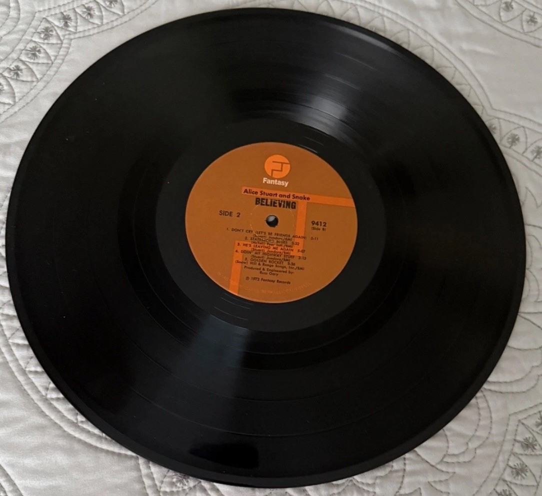 Alice Stuart & Snake – Believing – 1972 Fantasy Records – includes Insert