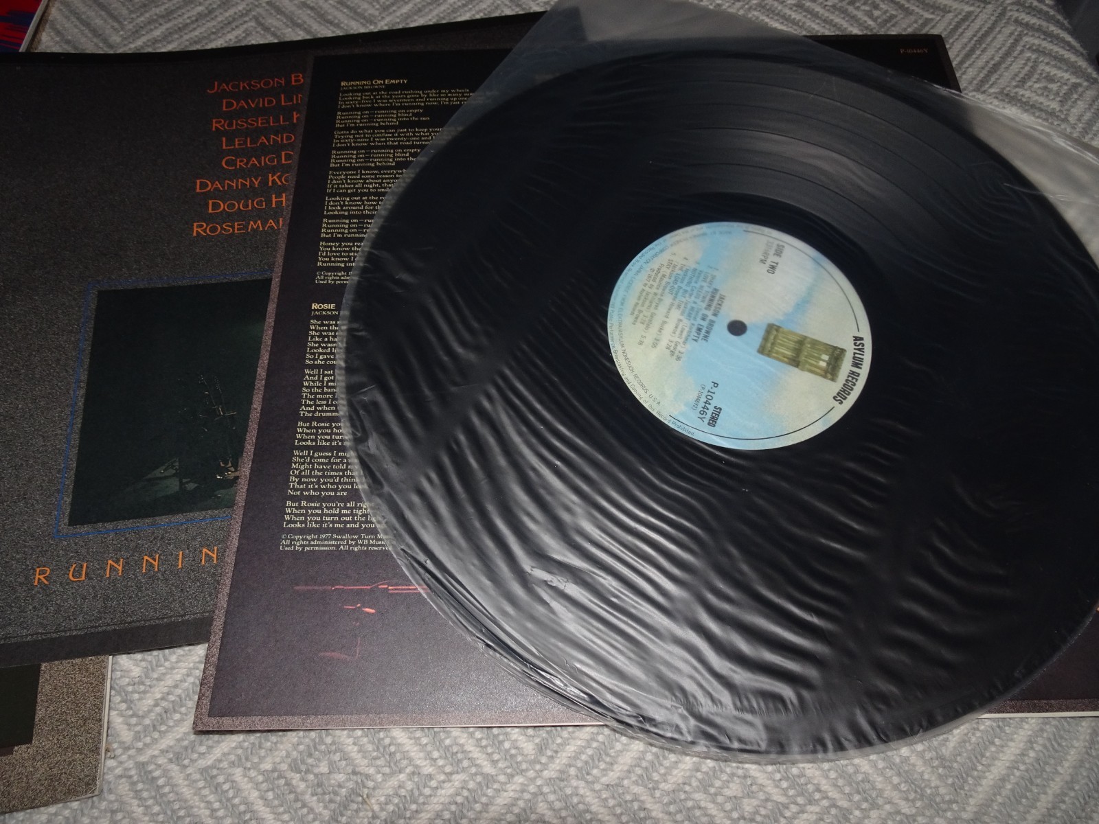Jackson Browne running on empty Japan LP