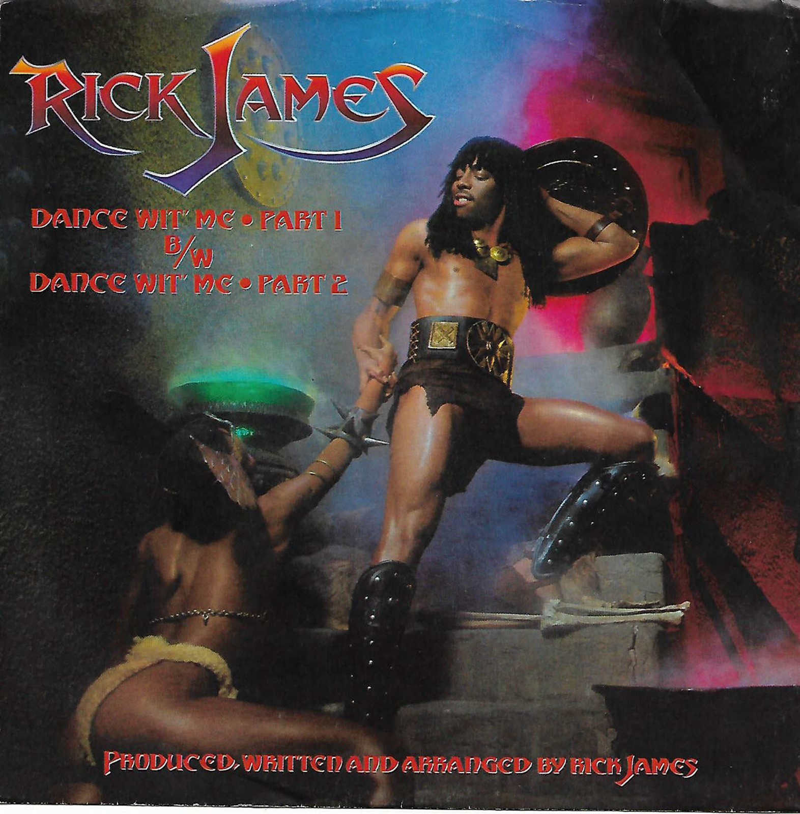 Rick James, Record Sleeve Only, Dance Wit Me (Part 1 & 2) 45 1982 Gordy