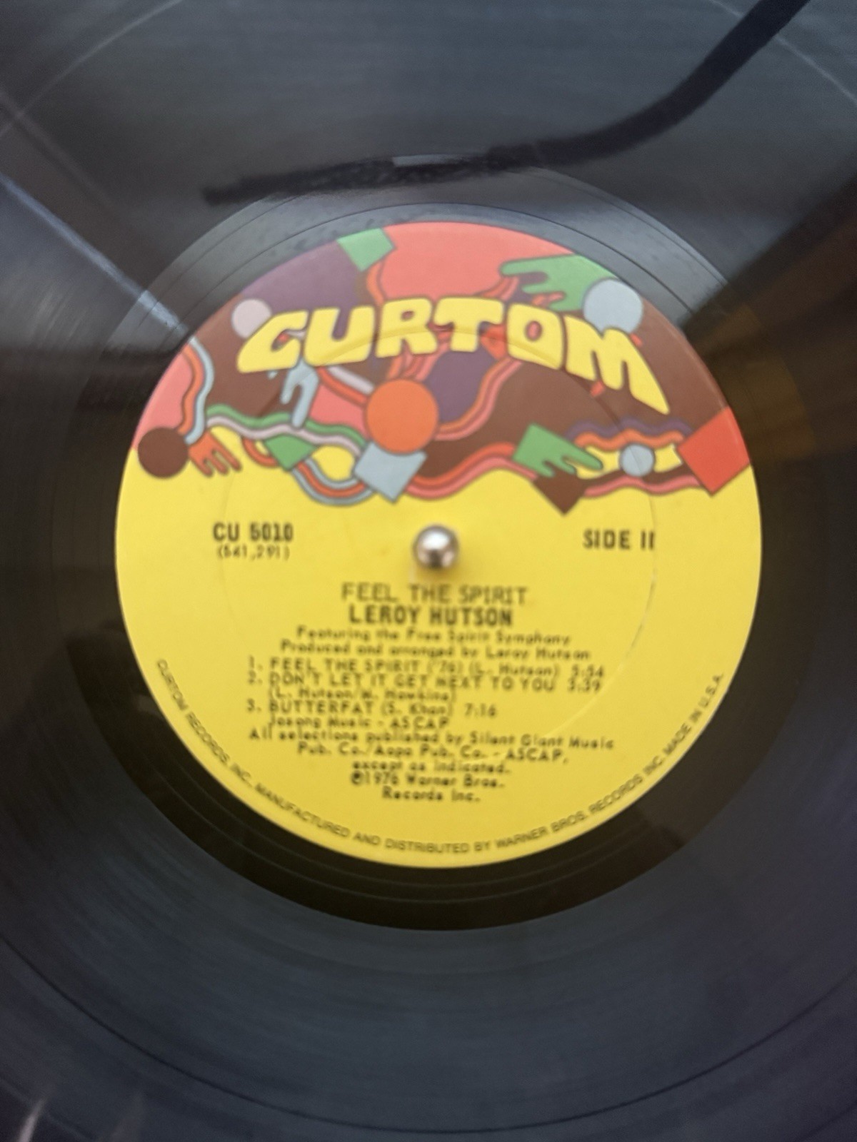 Leroy Hutson – Feel the Spirit – Vinyl LP 1976 Curtom CU 5010 – Soul/Funk VG-