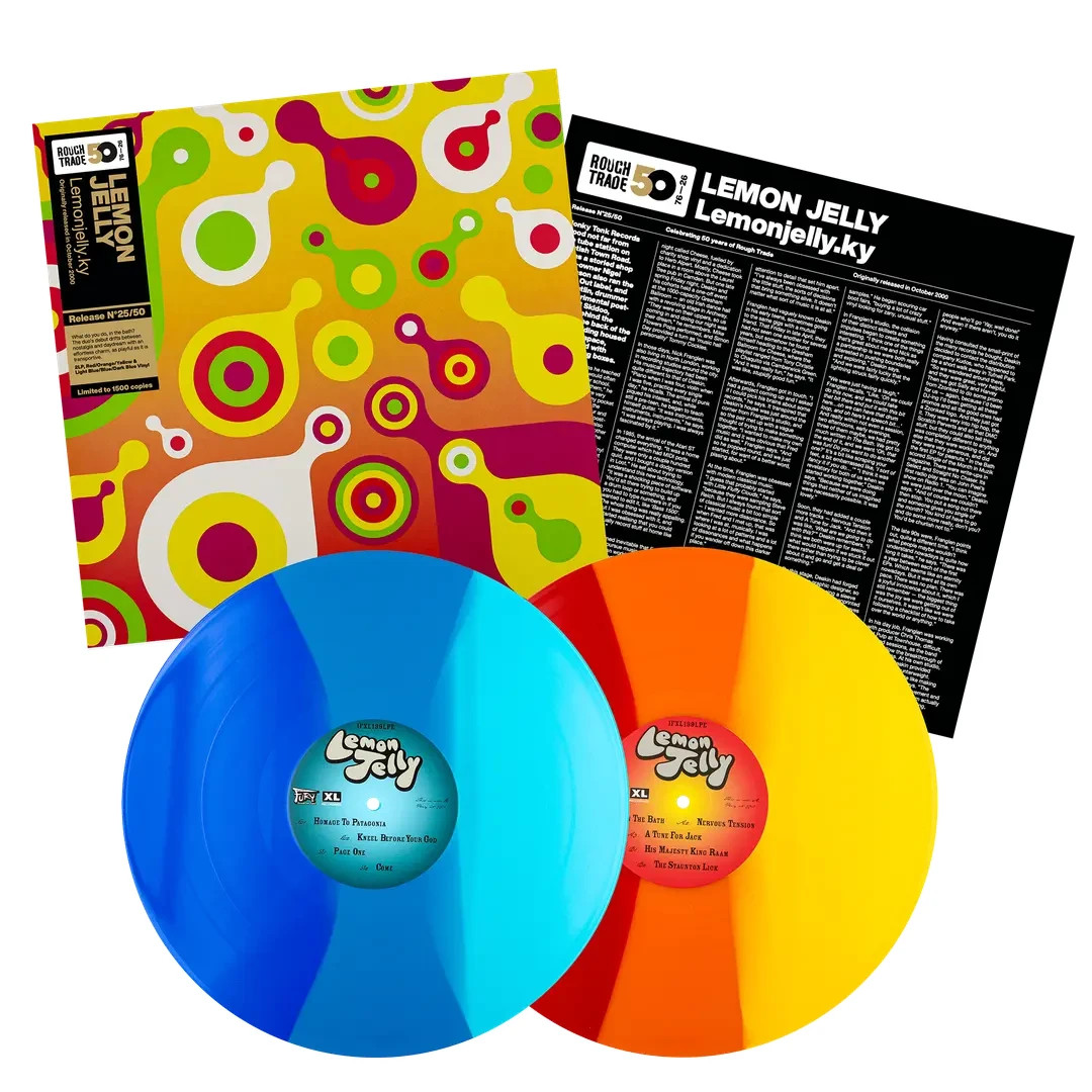 x/1500 Rough Trade 50th Anniv Vinyl 2LP Lemon Jelly Lemonjelly.ky New Mint