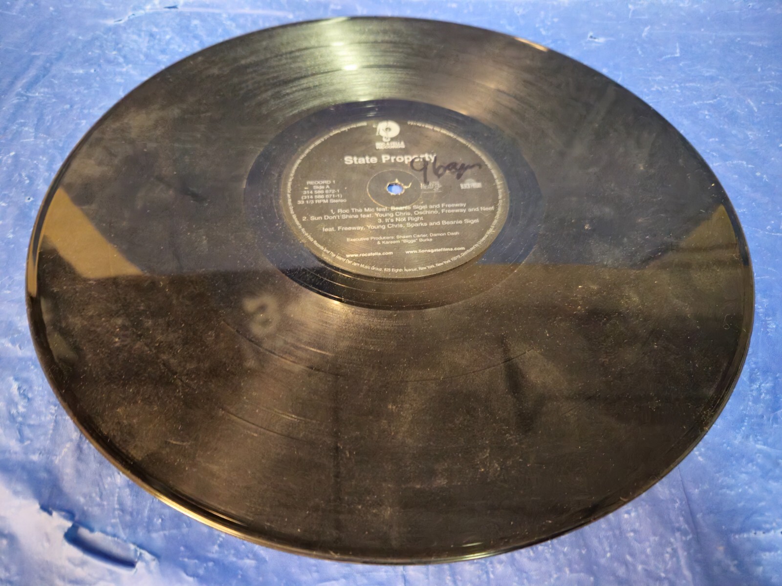 STATE PROPERTY – VINYL RECORD LP (DISC 1 ONLY, NO COVER) BEANIE SEAGEL, FREEWAY