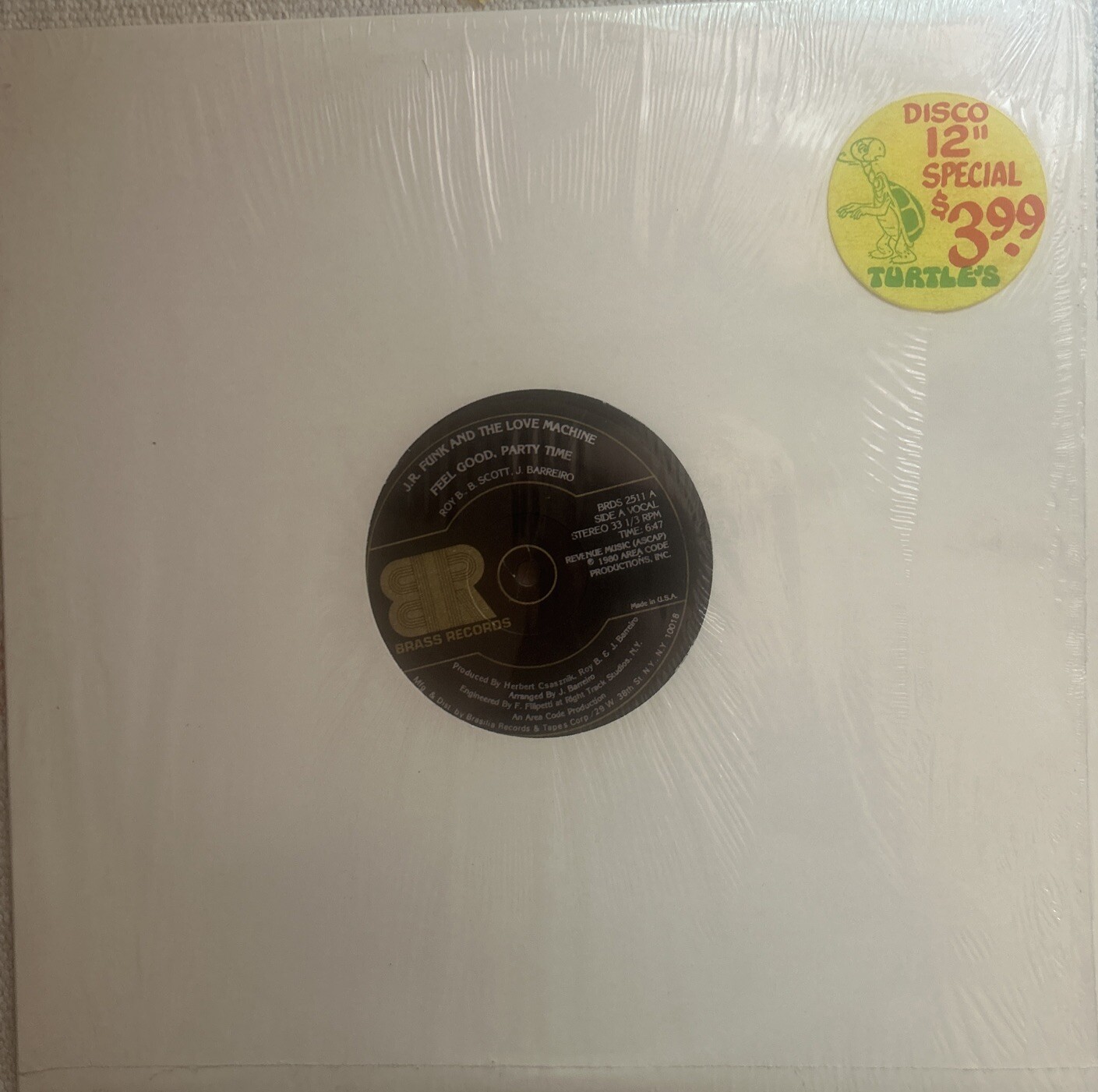 J.R. FUNK & THE LOVE MACHINE-Feel Good, Party Time 12” Single 1980