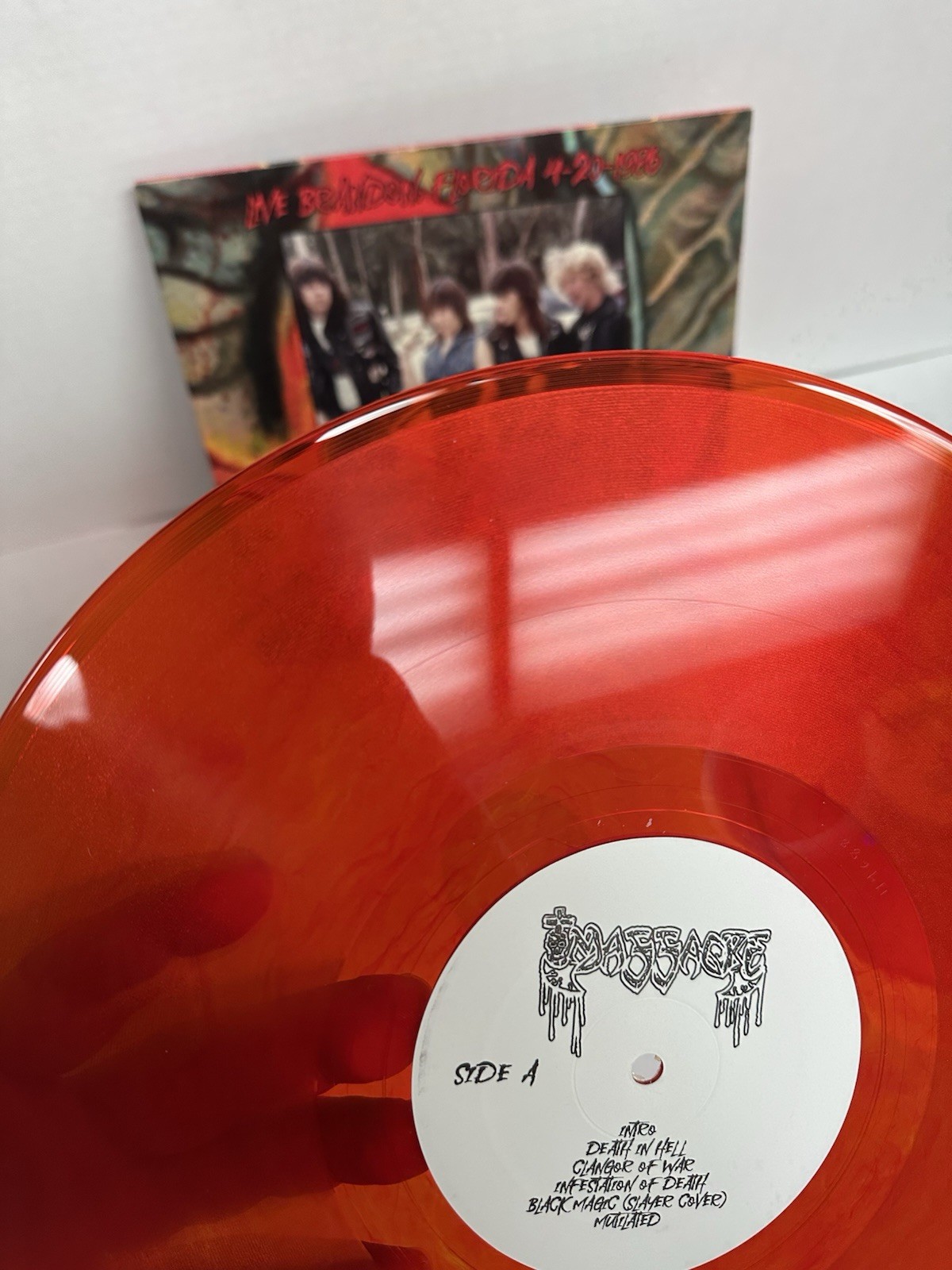 Massacre – Posers And Wimps Shall Burn In The Pit Lim 2LP Orange Vinyl (VG+)