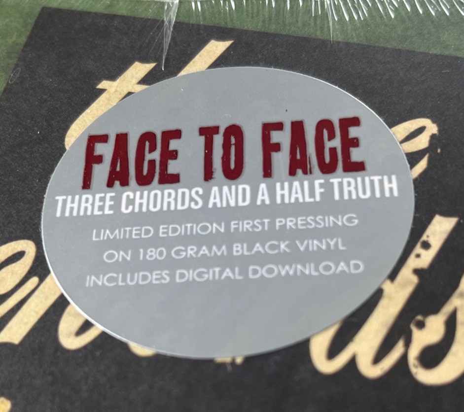 Face To Face – Three Chords And A Half Truth – Ltd Edition Vinyl Record 180g