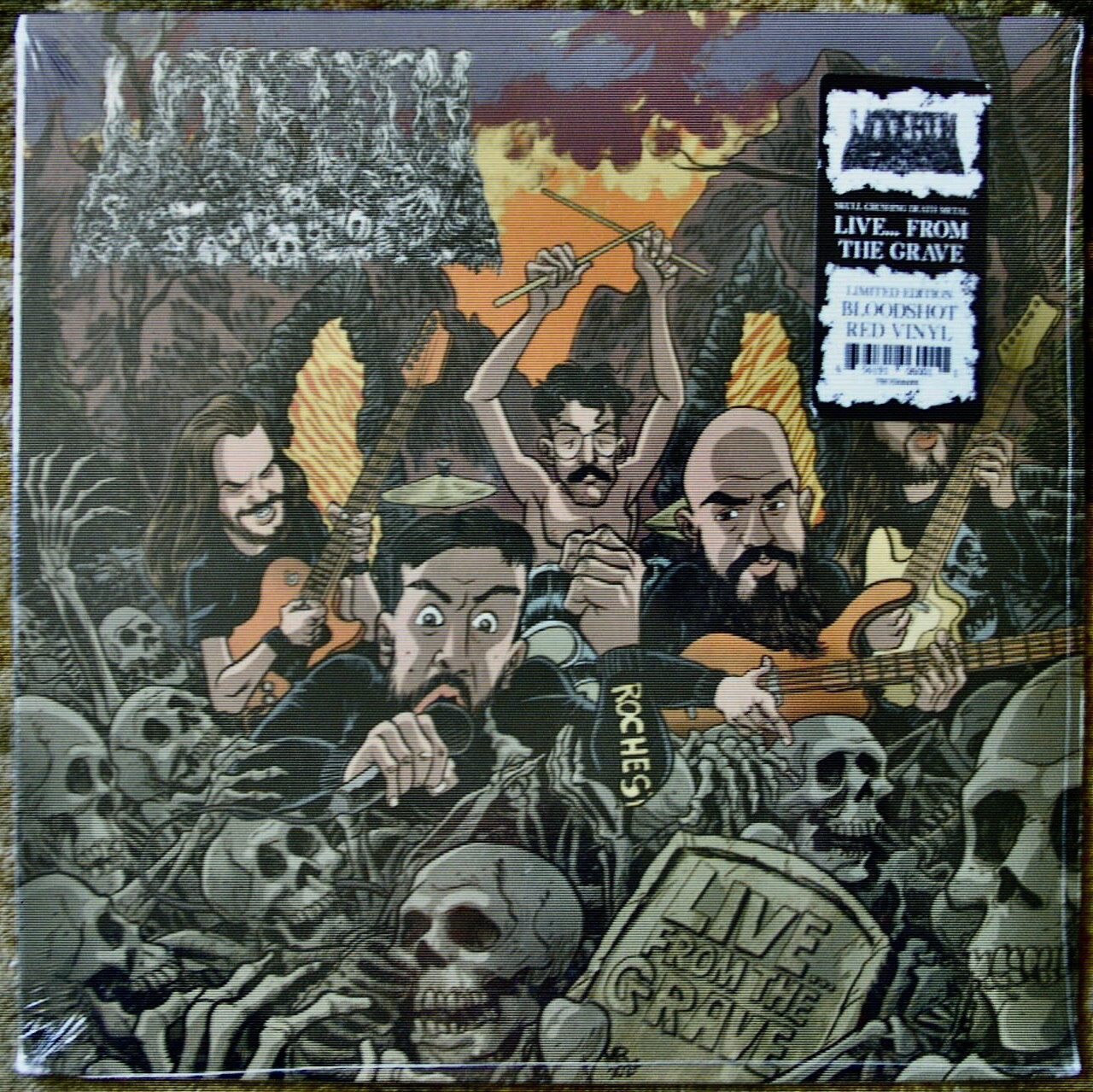 UNDEATH Live… From The Grave 2023 RSD bloodshot red vinyl lp SEALED sticker