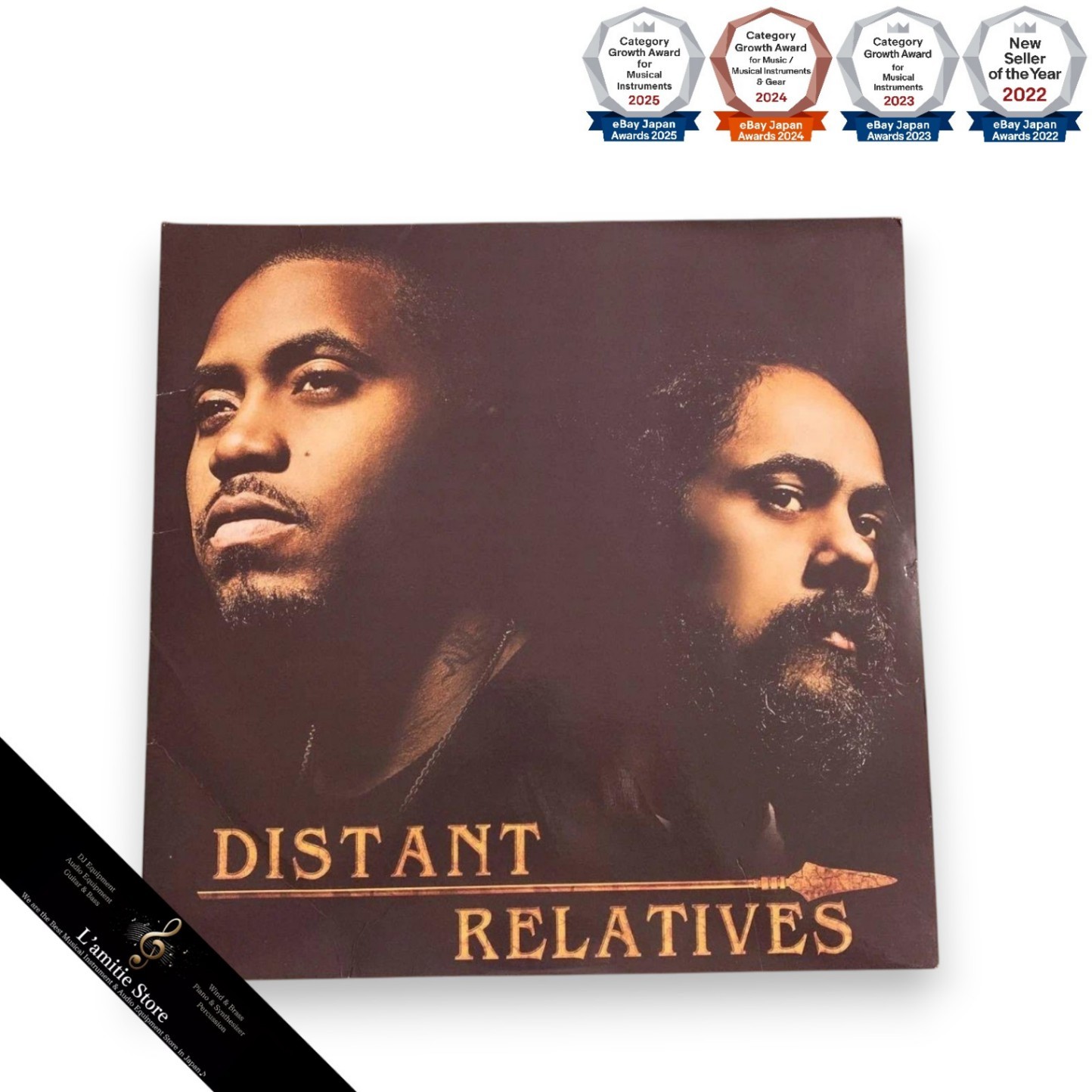 Nas Damian Marley Distant Relatives LP Vinyl Record 14 Tracks