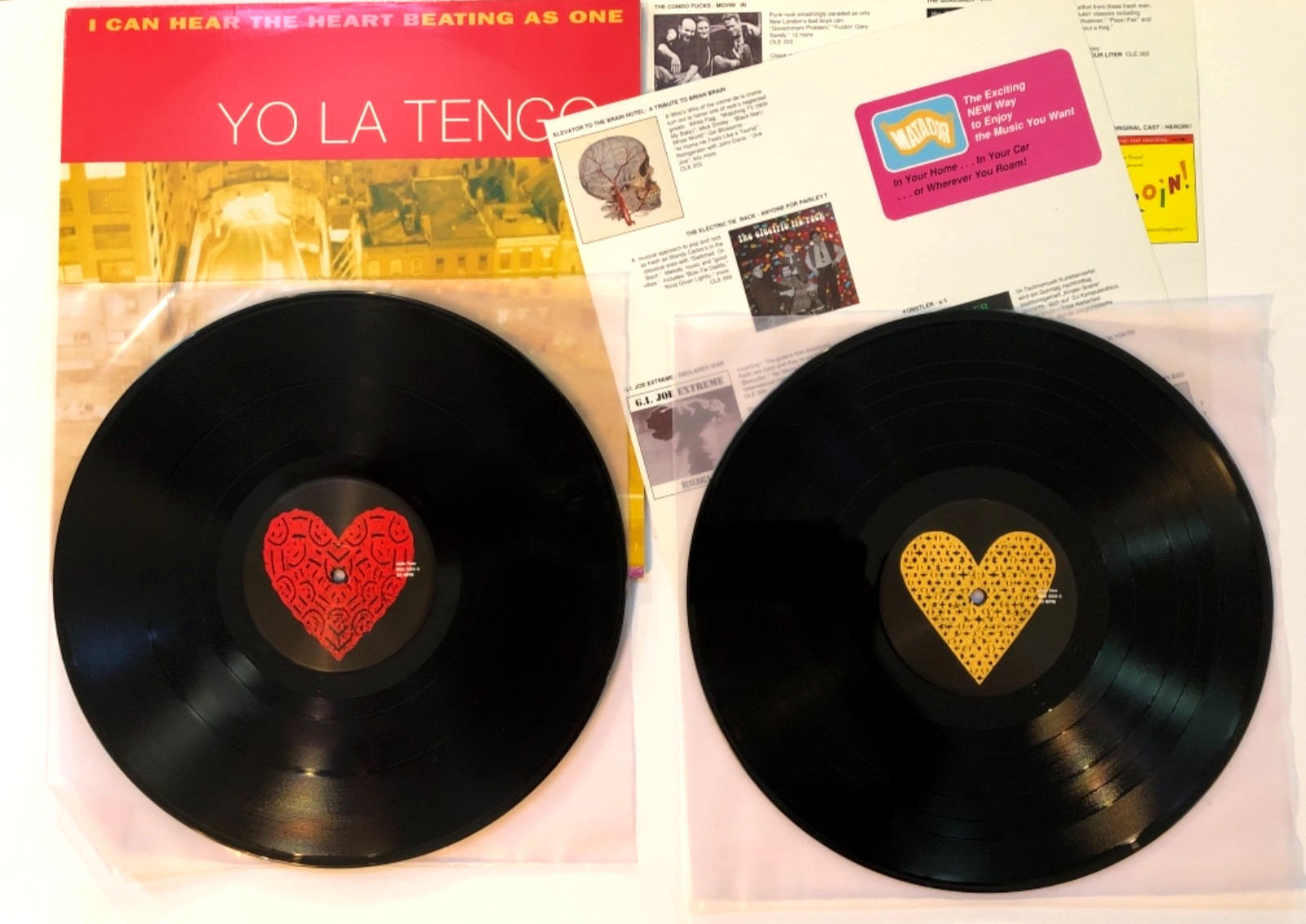 YO LA TANGO “I Can Hear The Heart Beatin As One” Vinyl Records 2xLP Matador 1997