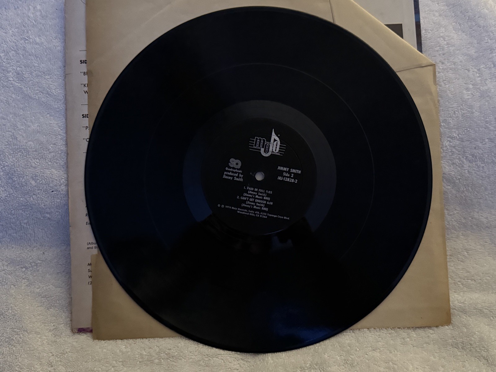 Jimmy Smith – Paid in Full – Mojo MJ-12828 LP Vinyl Record Album 1974