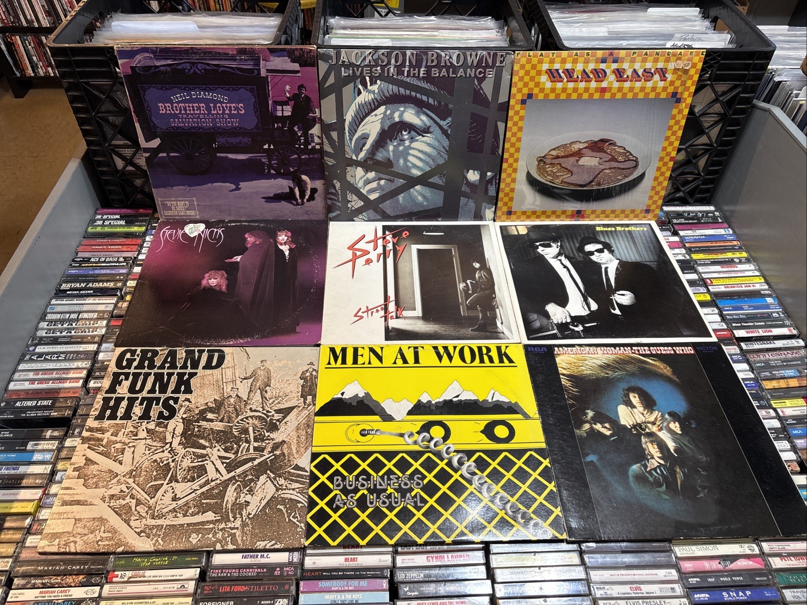 Rock / Pop 9x VINYL LP RECORD ALBUM LOT VG/VG+