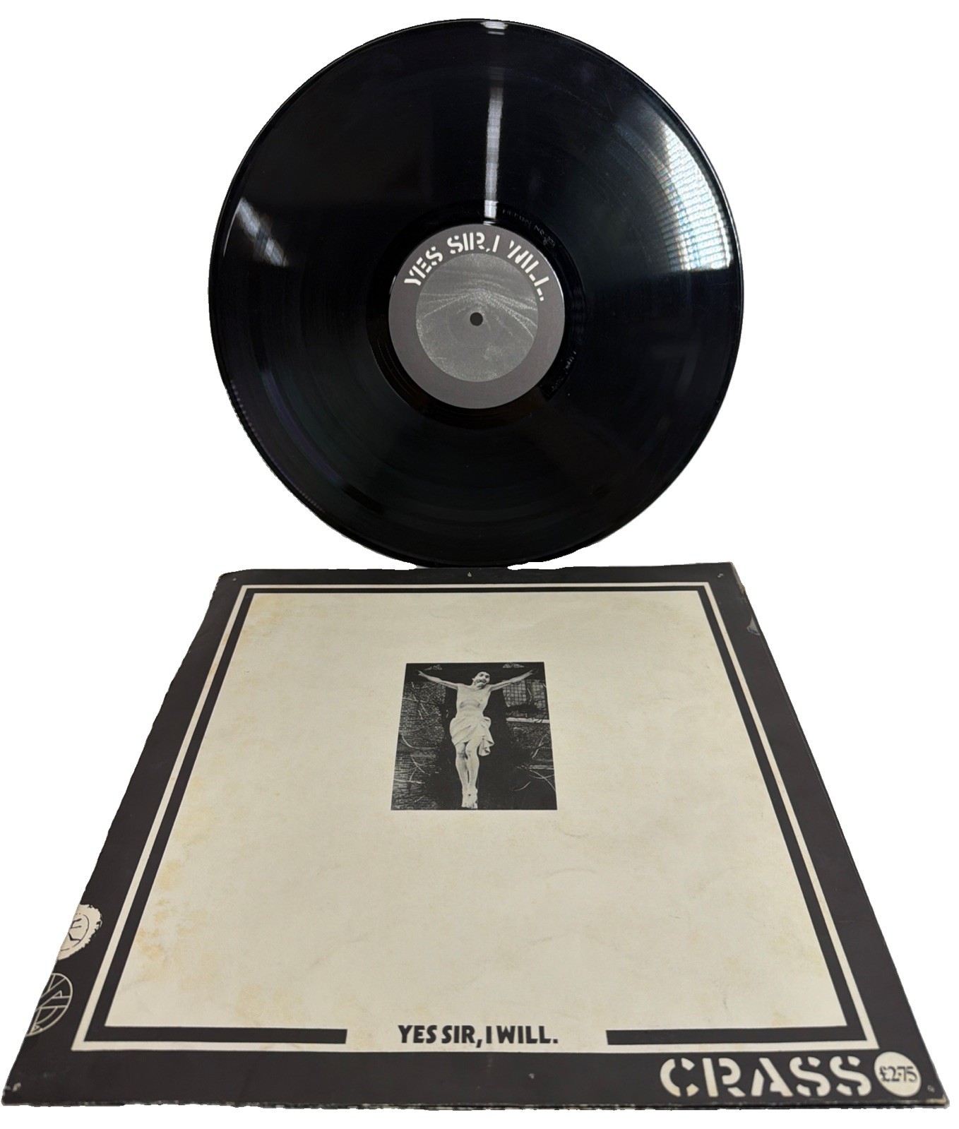 Crass Records Yes Sir I Will 121984-2 Vinyl LP Album