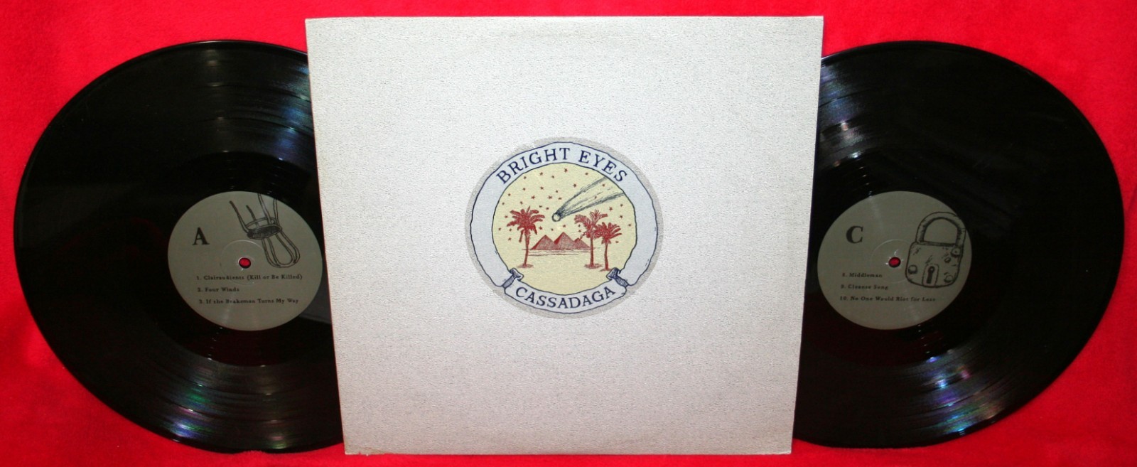BRIGHT EYES Cassadaga 2 LP Black Vinyl Record Album 2007 SADDLE CREEK Indie Rock