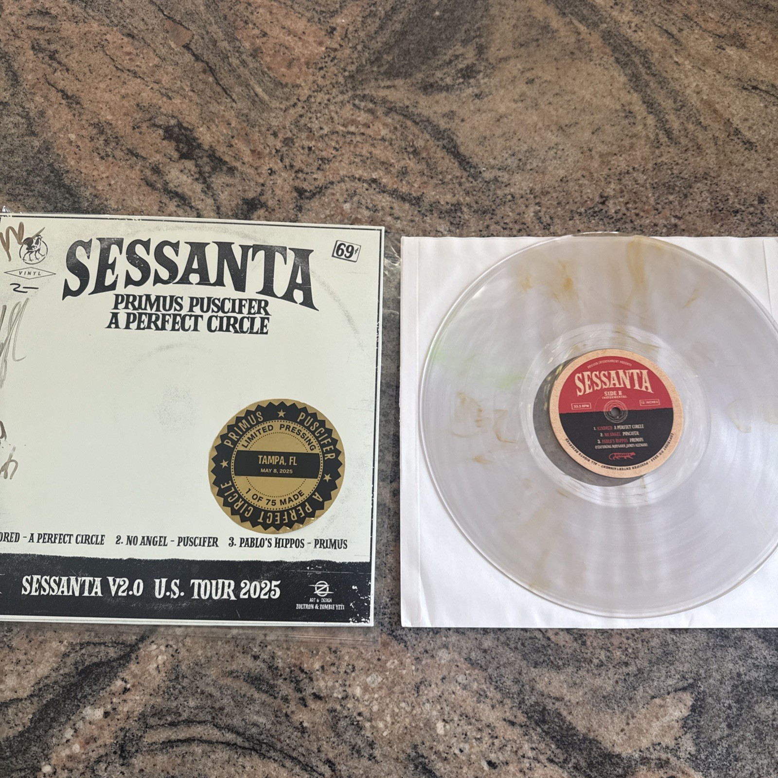 SESSANTA EPPP Vinyl SIGNED 2025 A Perfect Circle Puscifer Primus 1/75