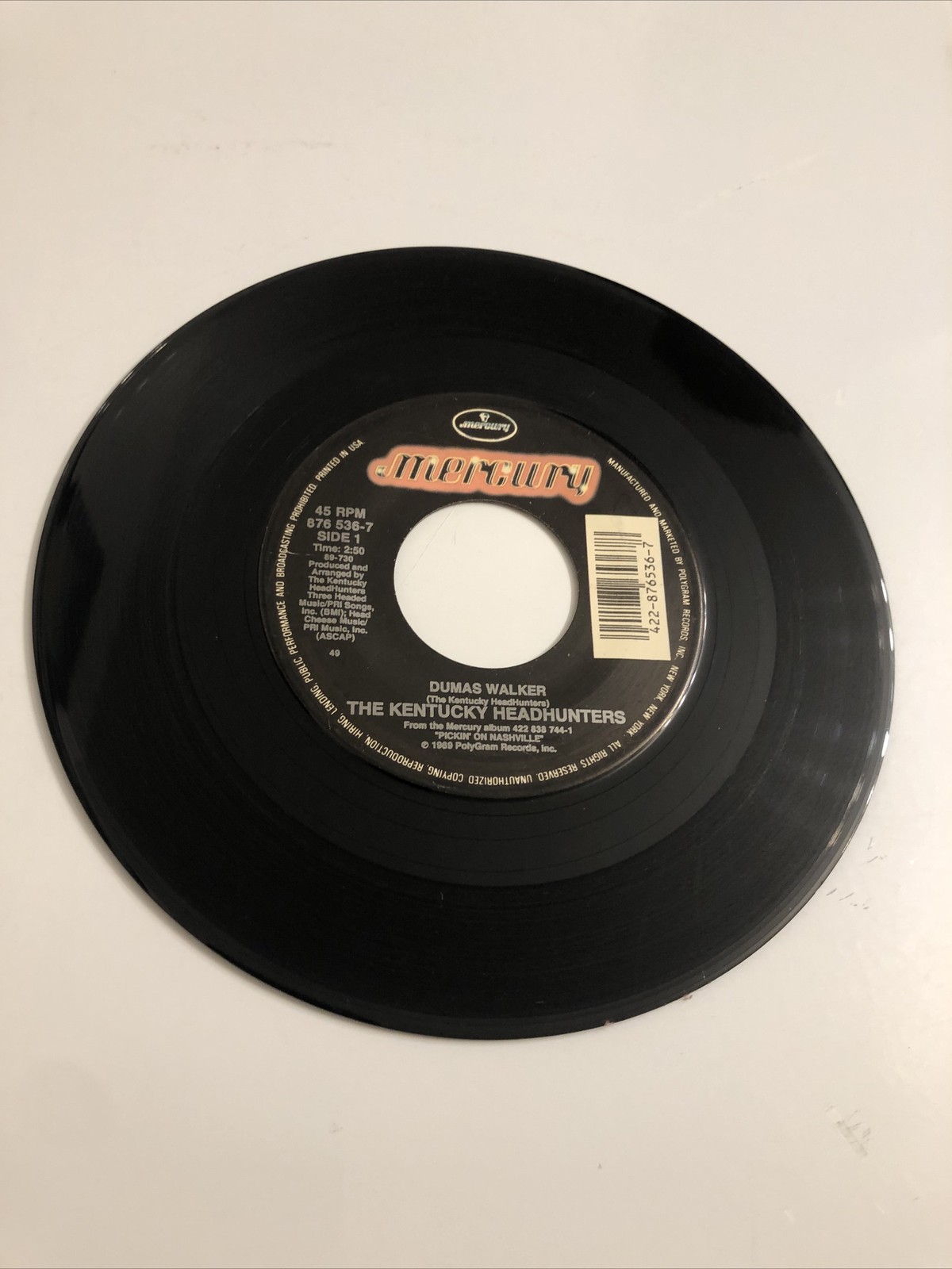 The Kentucky Headhunters – Dumas Walker/High Steppin’ Daddy – 7″ Vinyl 45 RPM