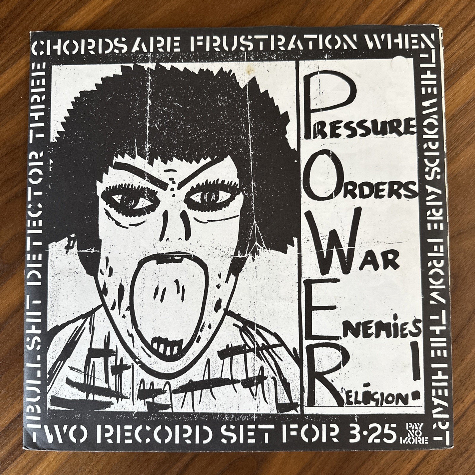 Crass Records – 1984/3. Bullshit Detector Three. 1984 2x LP Compilation EX