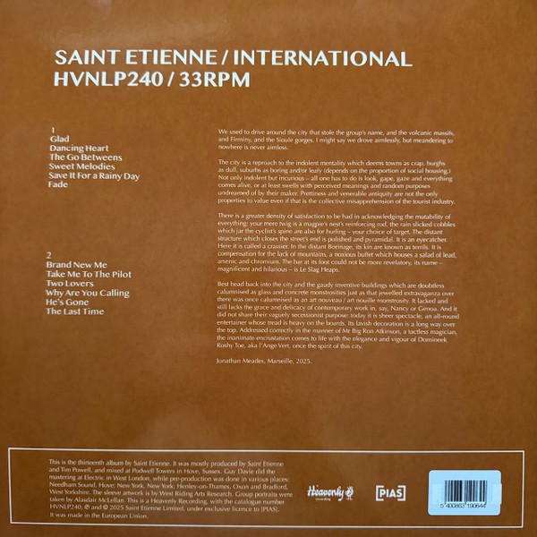 Saint Etienne – International (LP) (Mint (M)) – 4075207024
