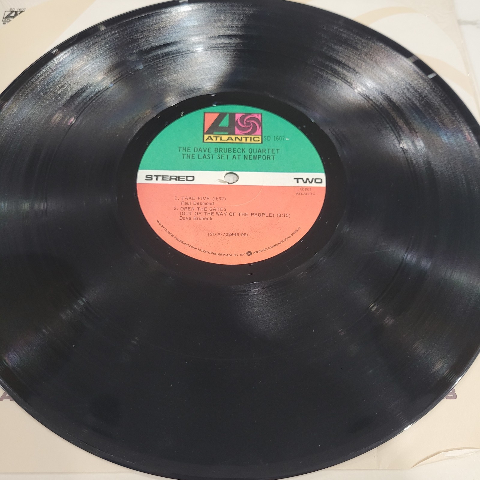 The Dave Brubeck Quartet – The Last Set At Newport Vinyl LP – Atlantic SD 1607