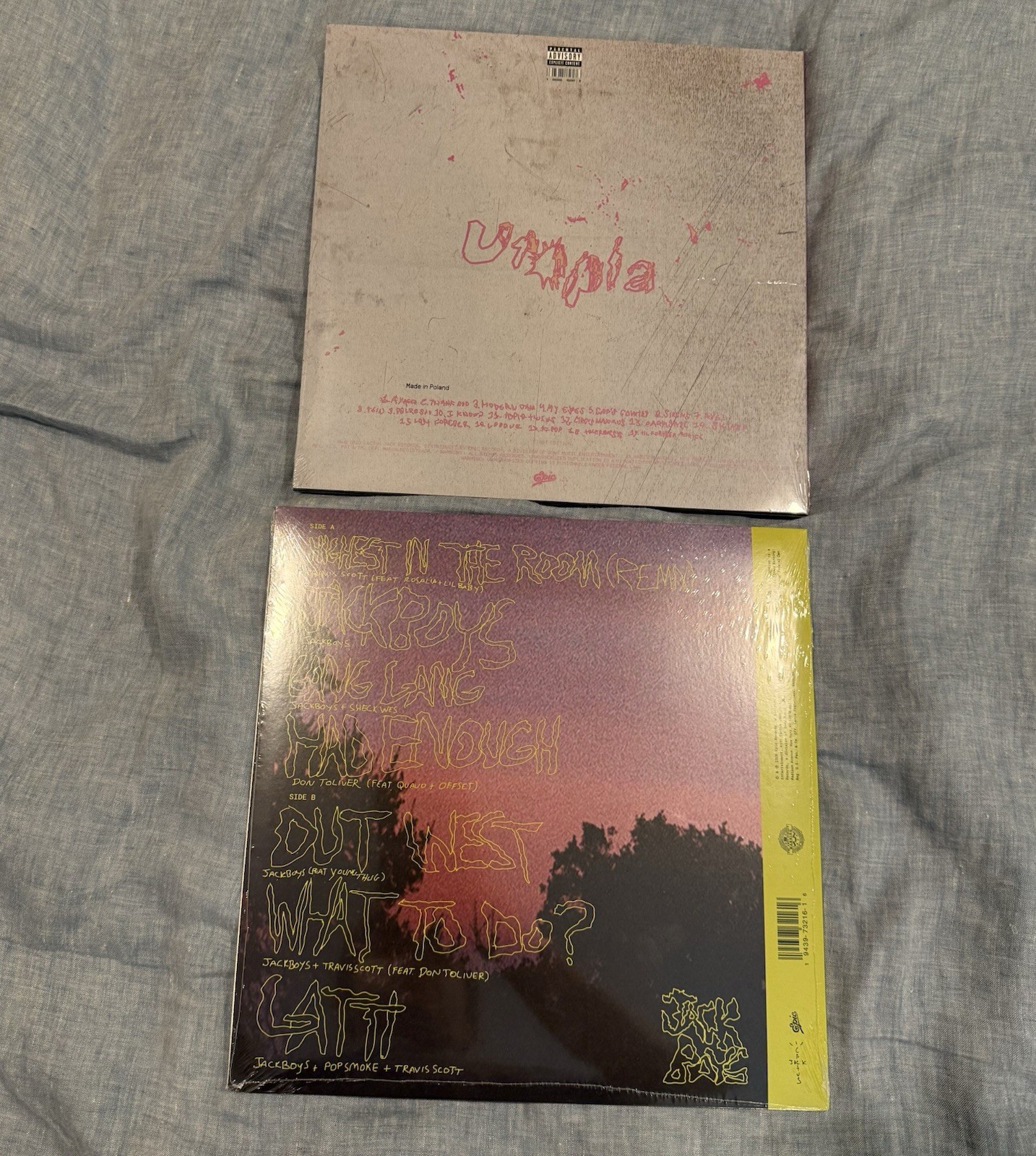 Travis Scott Utopia and JACKBOYS Vinyl Records
