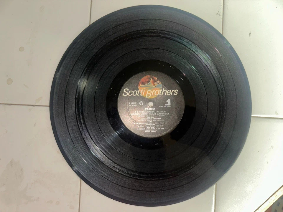 Transformers Movie LP Original Vinyl Soundtrack OST 1986 Scotti Brothers SZ40430