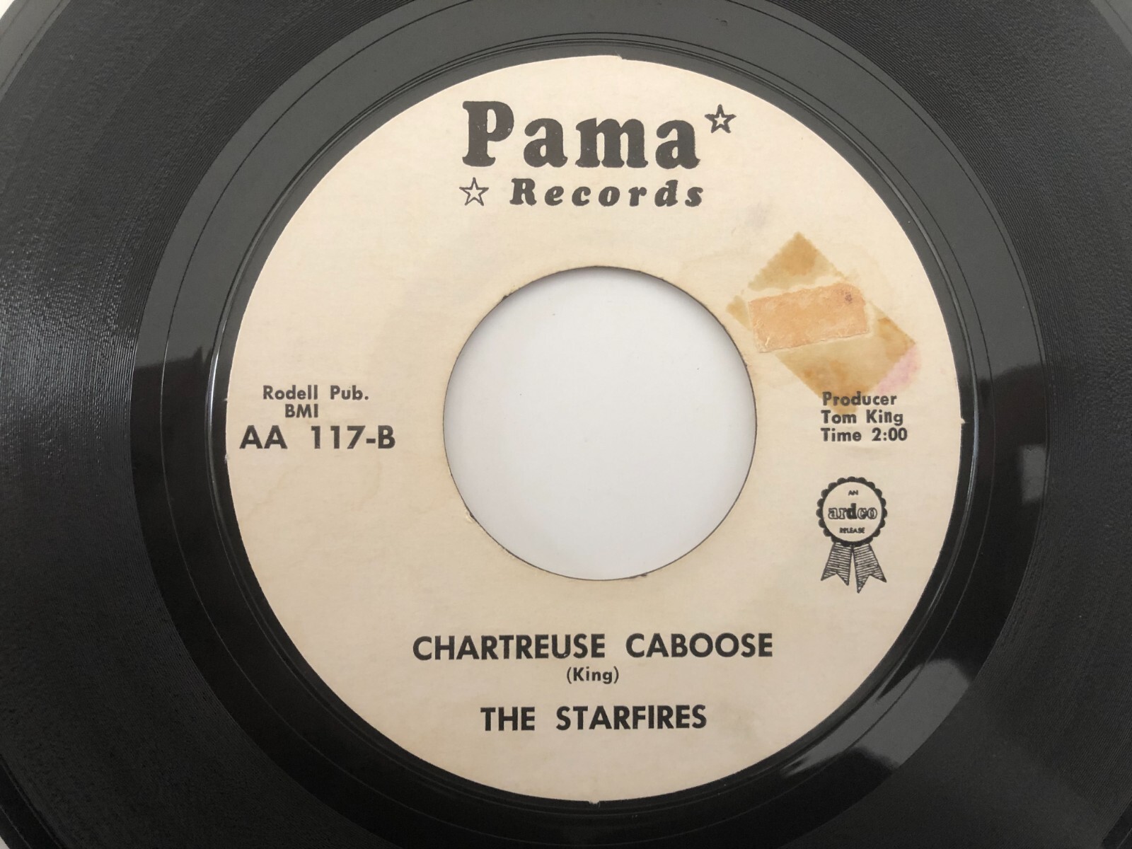 Rockabilly Surf Instro 45 STARFIRES Billy’s Blues/Chartreuse Caboose PAMA hear