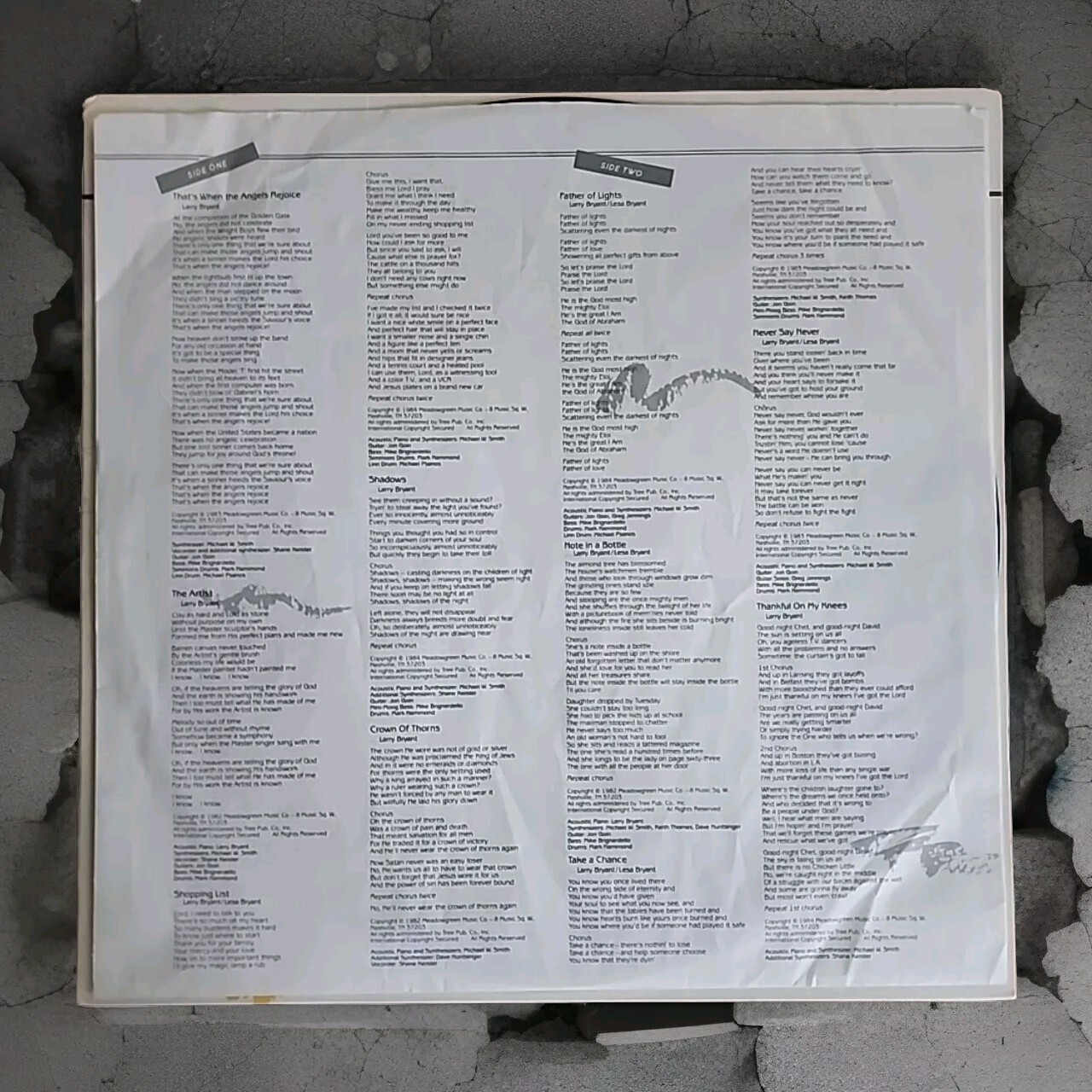 Larry Bryant “The Artist” (Near Mint) Vinyl LP 1984 Contemporary Christian Lp
