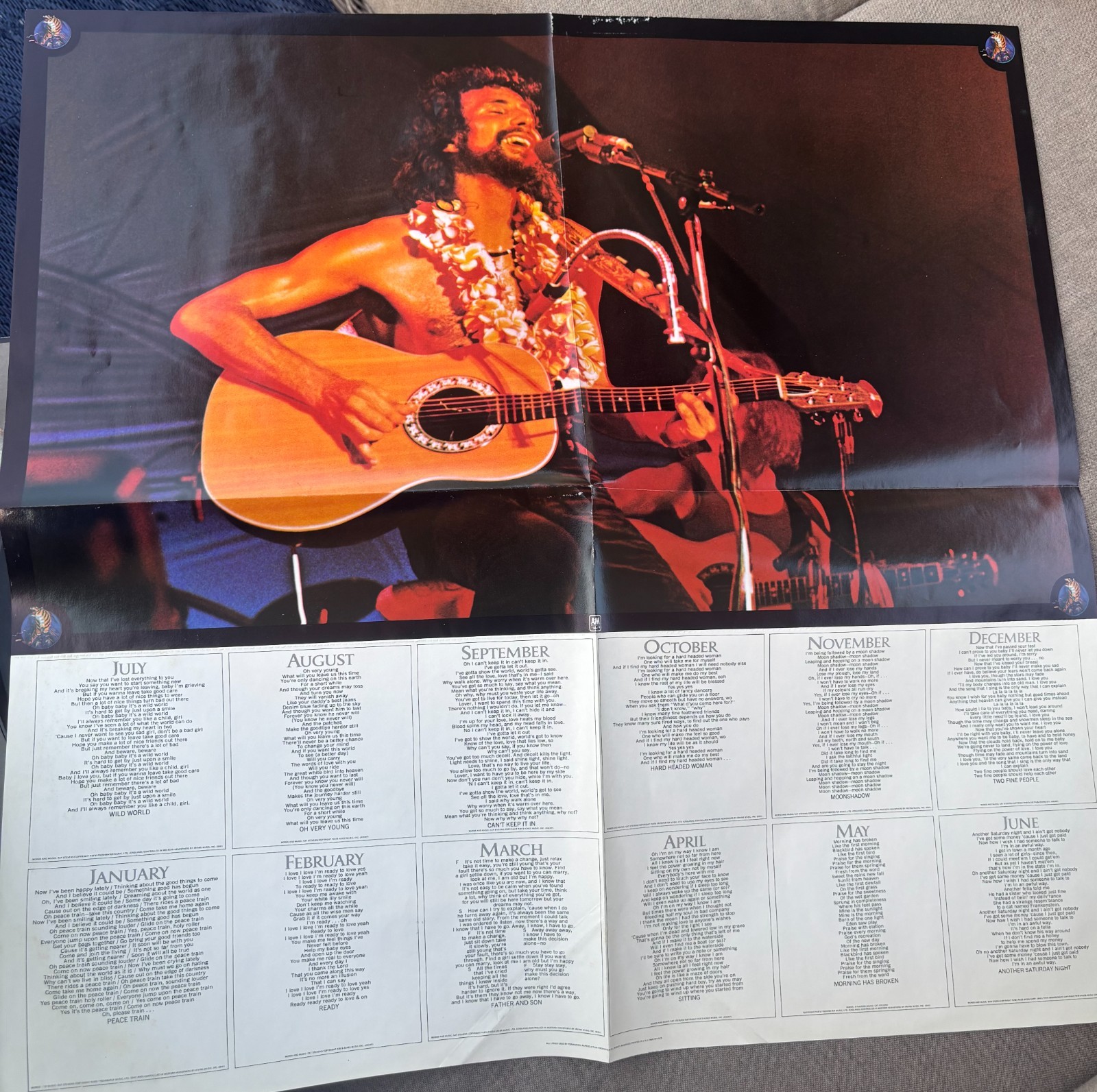 Cat Stevens – Greatest Hits Vinyl LP Original Fold-Out Calendar/Poster