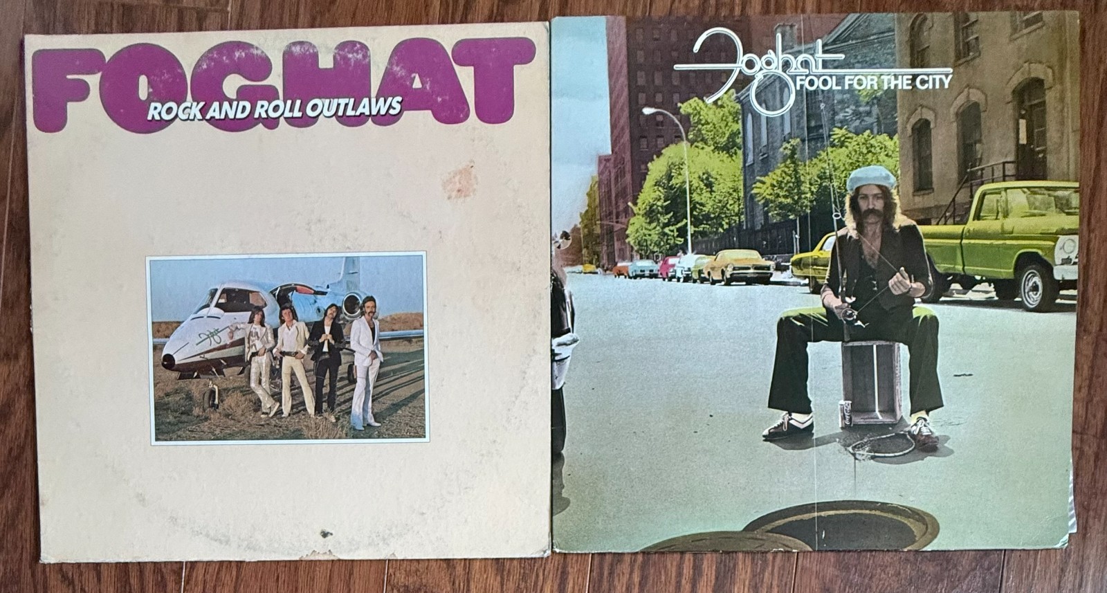 Lot of 5 Foghat Vinyl LPs Fool for the City Night Shift Stone Free Tight Shoes