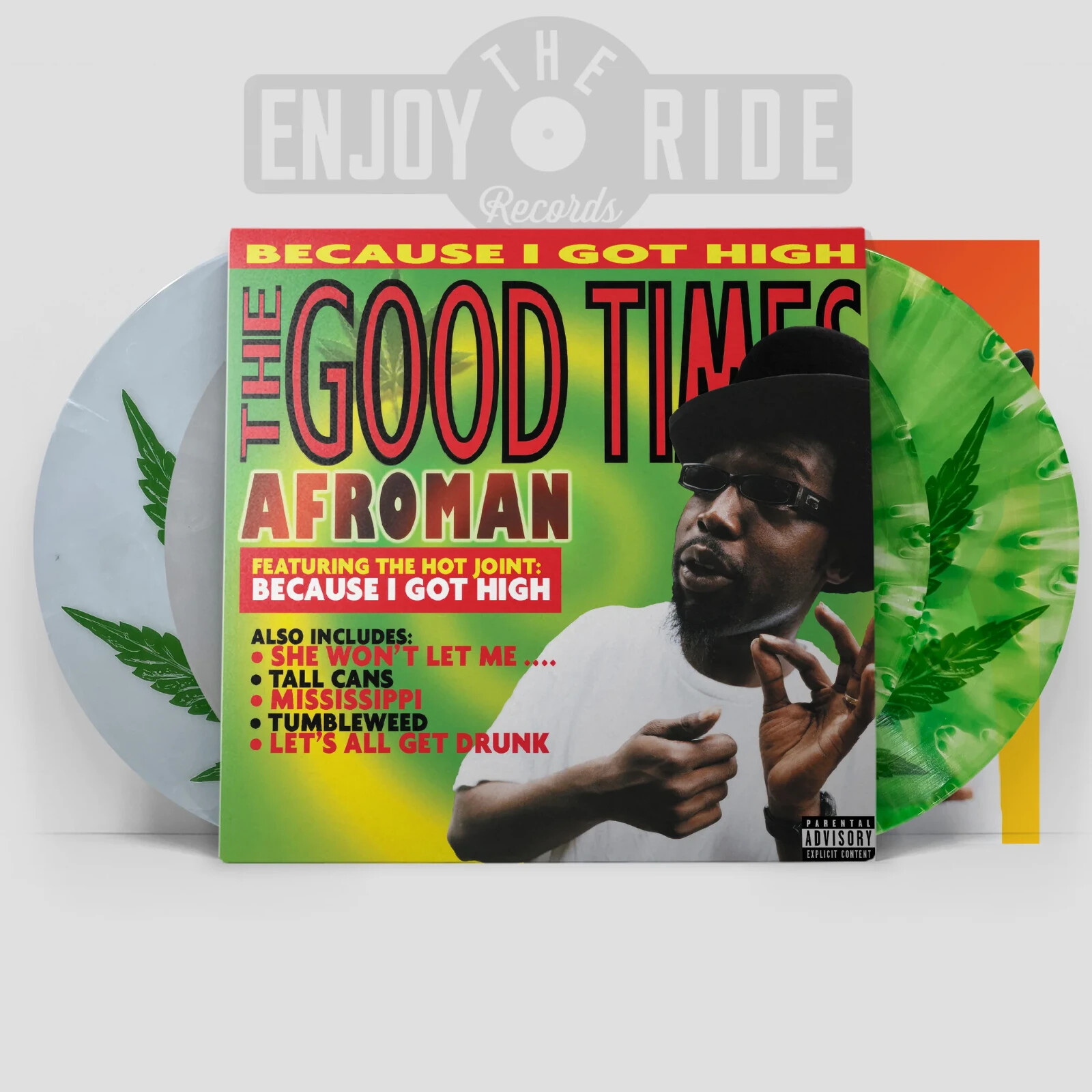 Afroman THE GOOD TIMES Cannabis Cloudy Green 2LP Vinyl | ETR212 | IN HAND