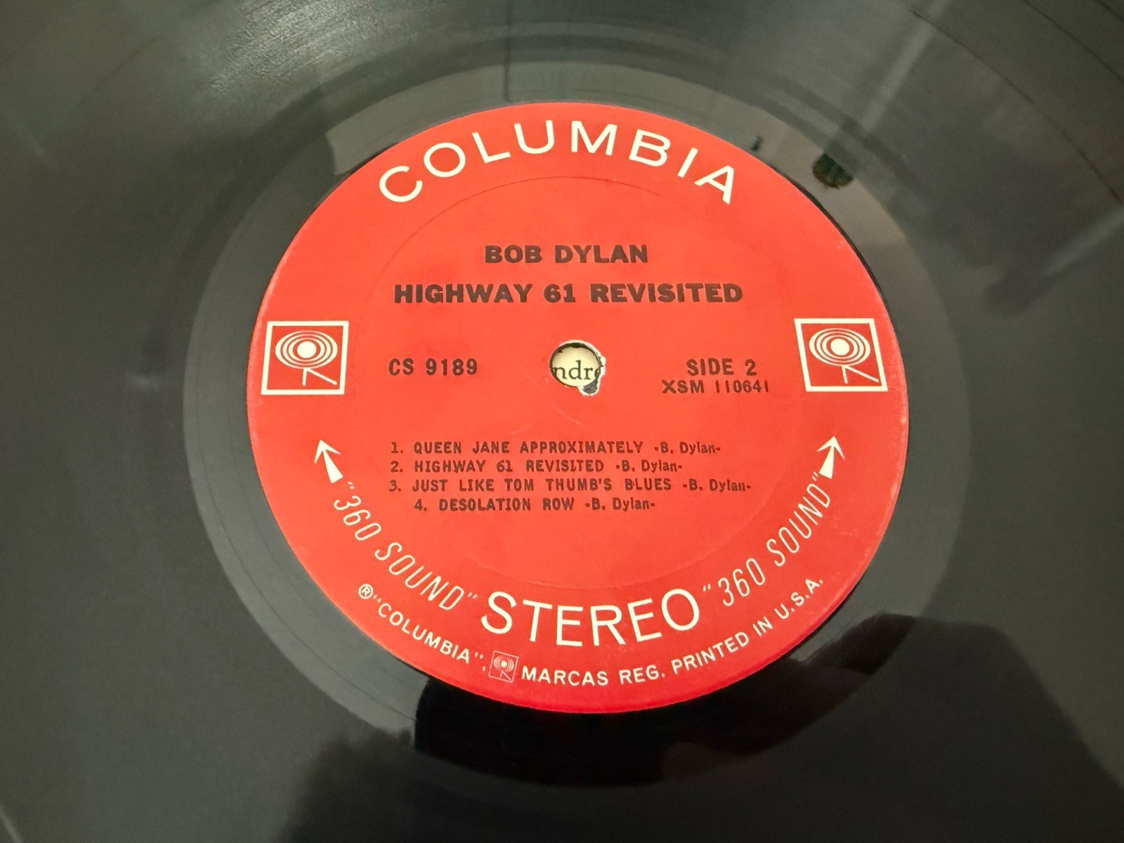 Bob Dylan Highway 61 Revisited LP Columbia CS 9189 360 Sound Stereo US Press