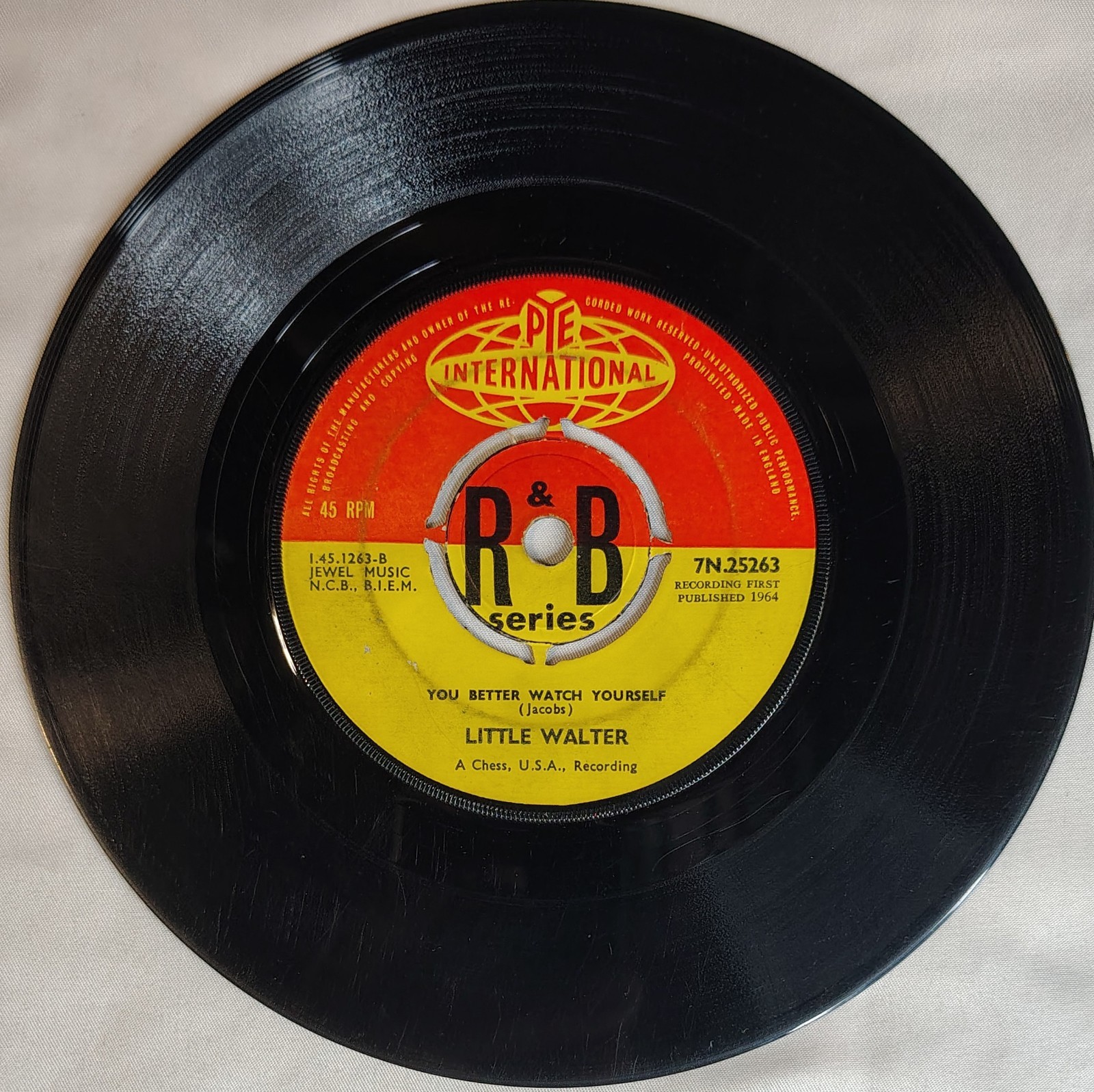 BLUES 45 Little Walter MY BABE – YOU BETTER WATCH YOURSELF 1964 Pye PROMO VG+