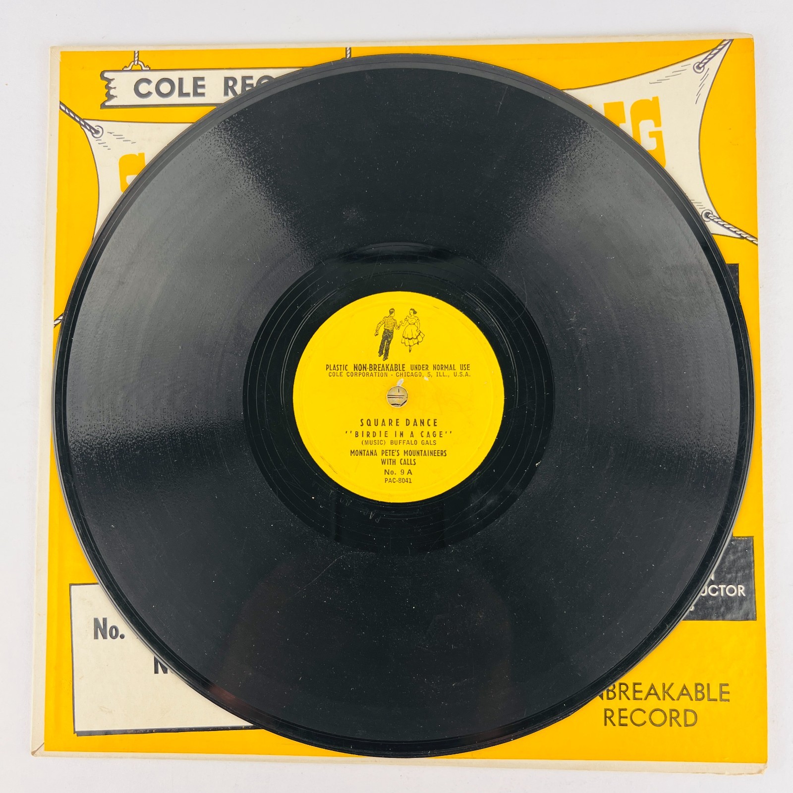 Montana Pete – Square Dancing With Calls 78RPM Single Record 3x 10″ Vinyl 78 RPM
