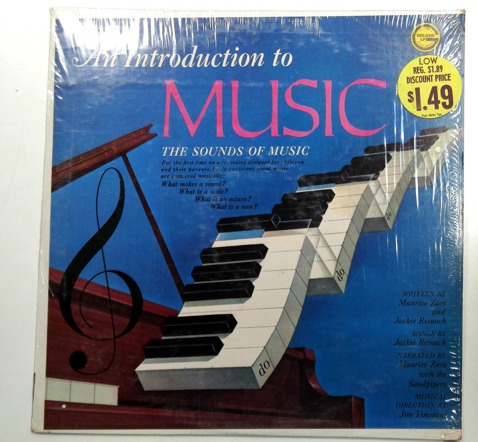 Maurice Zam An Introduction To Music LP Golden Records Children Education Shrink
