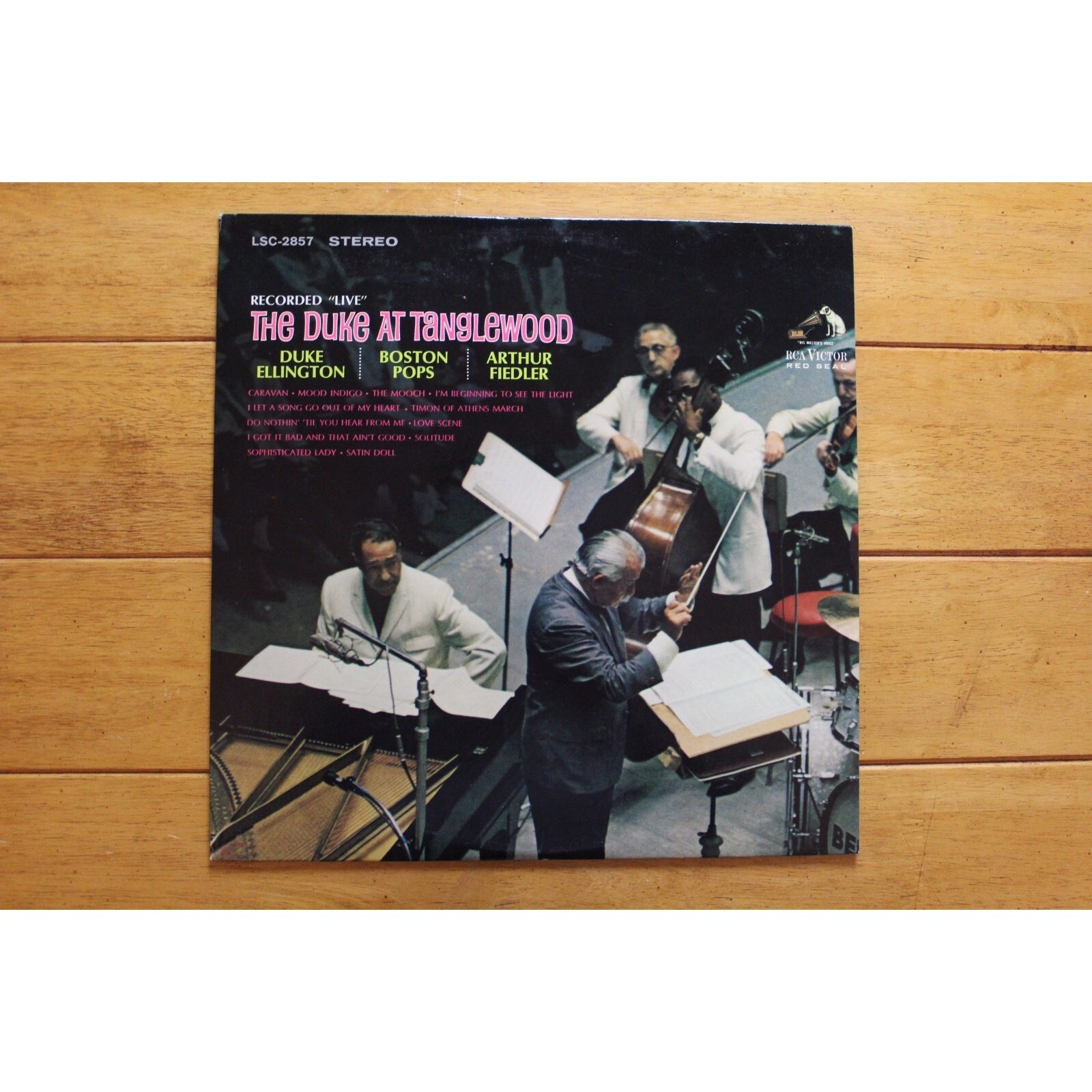 ARTHUR FIEDLER DUKE ELLINGTON – THE DUKE AT TANGLEWOOD LP 12″ VINYL VG+ STEREO