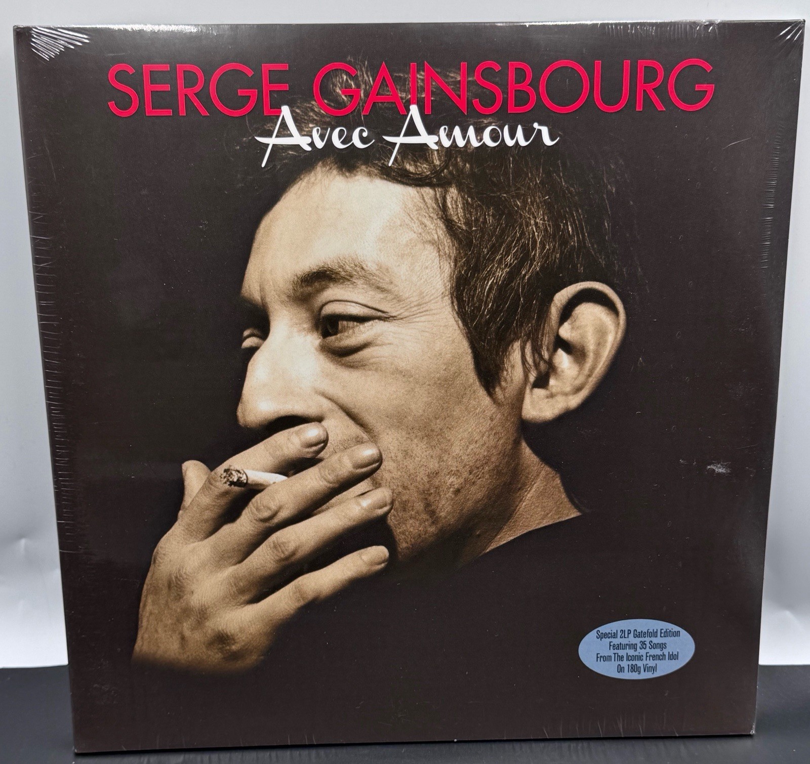 Sealed Serge Gainsbourg, Avec Amour, 2LP compilation, special edition 180g gfold