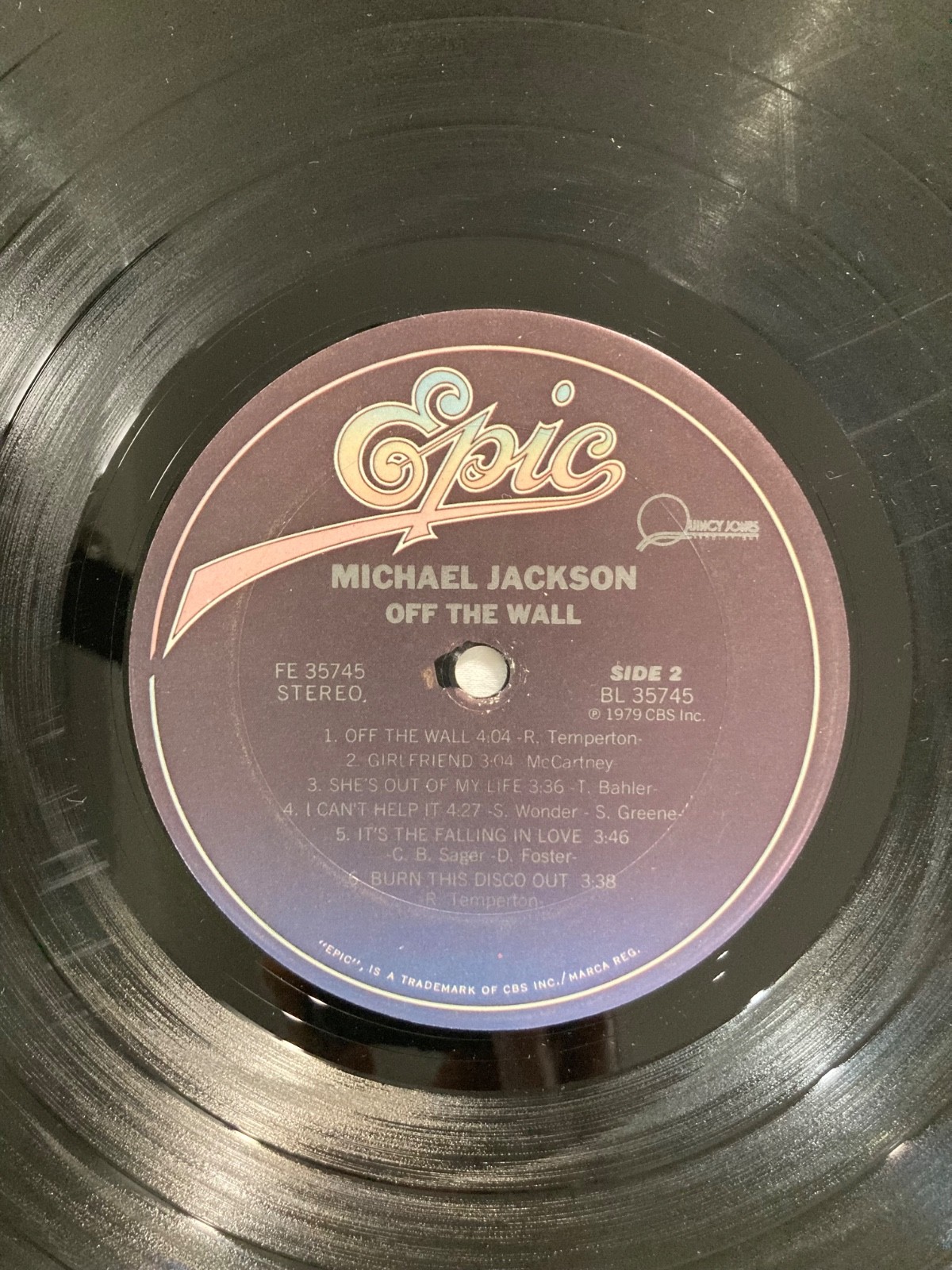 Michael Jackson OFF THE WALL 1979 FE 35745 vinyl 1st pressing LP 3 in LOT (lot)