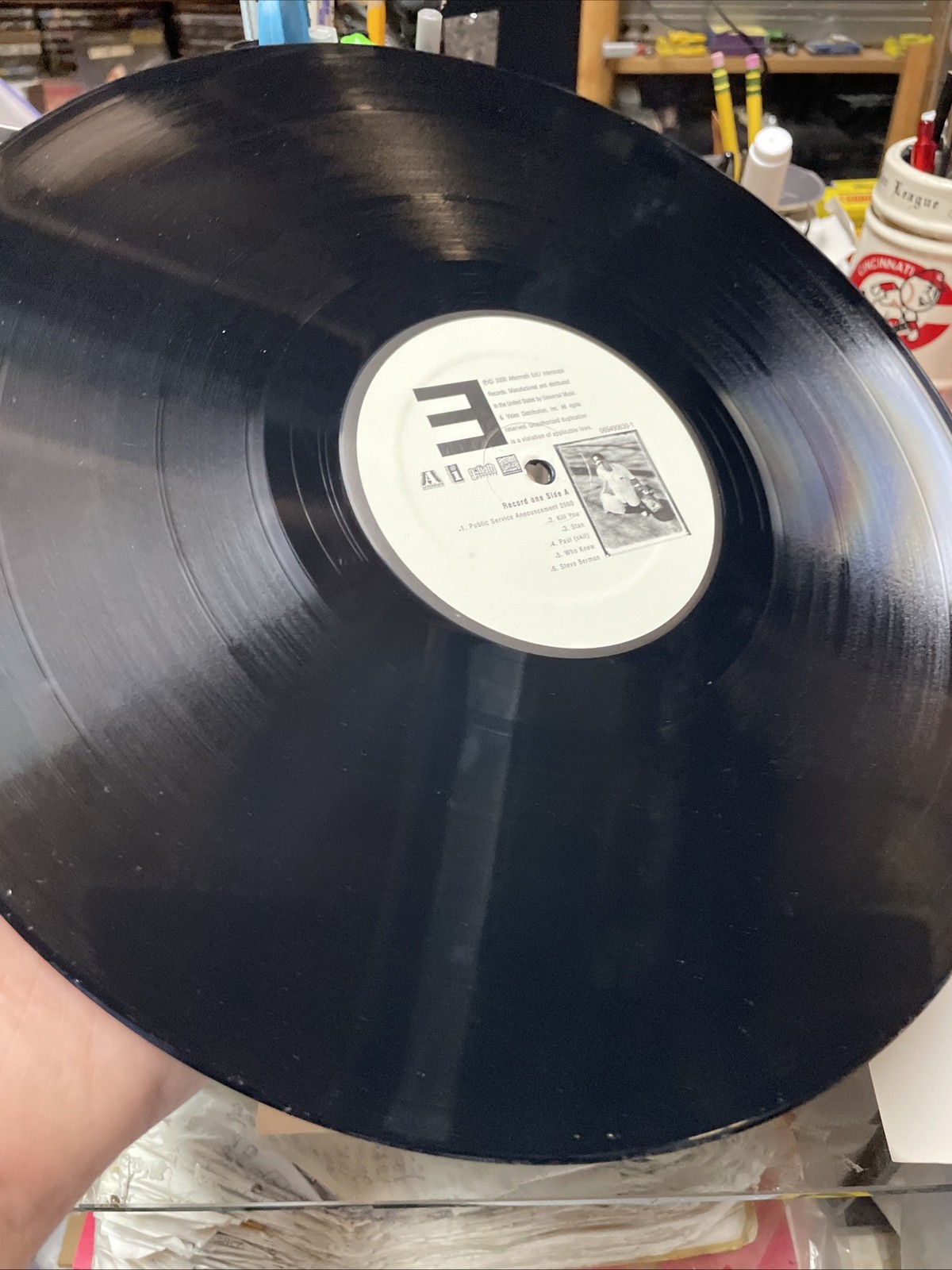 Eminem – The Marshall Mathers LP Inter Records 2000 Us With Engraving Rap Vinyl