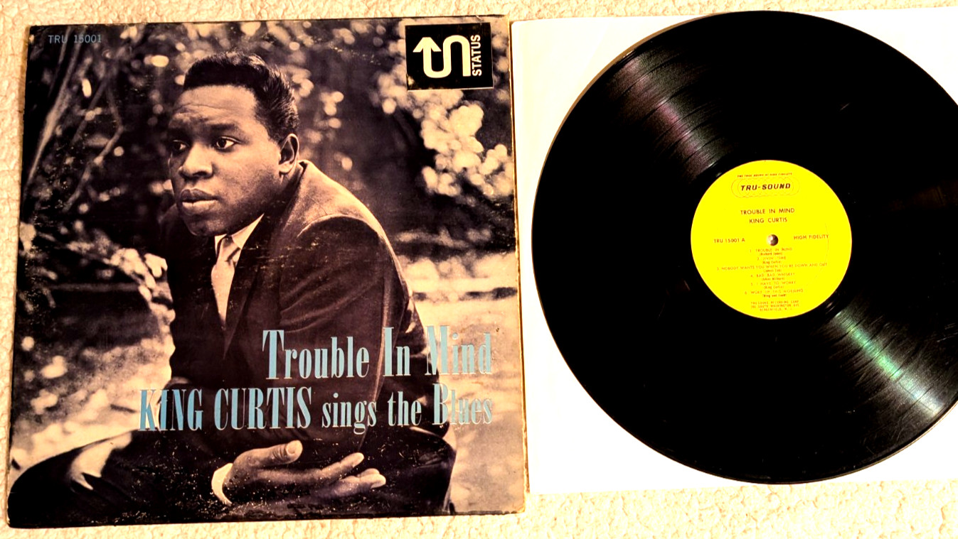 King Curtis Trouble In Mind Vinyl RARE 1961 1st press yellow labels MONO Good