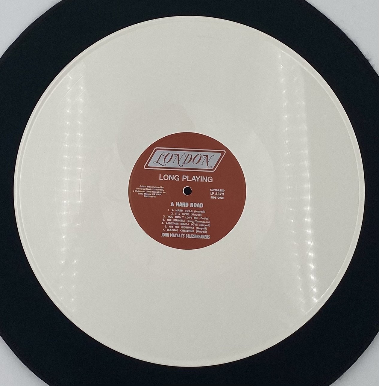 John Mayall & the Bluesbreakers A Hard Road 2018 White Vinyl NM Peter Green Mono