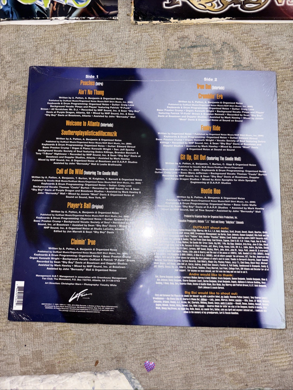 Three OutKast Atliens/Aquemini/Southernplayalistical One Sealed LP Vinyl Bundle]