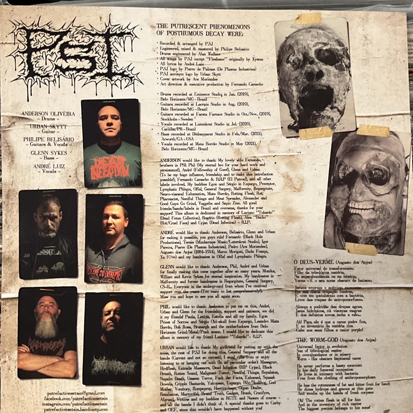 Putrefaction Sets In – Repugnant Inception LP 2022 F.O.A.D. Records – 273 EX/EX