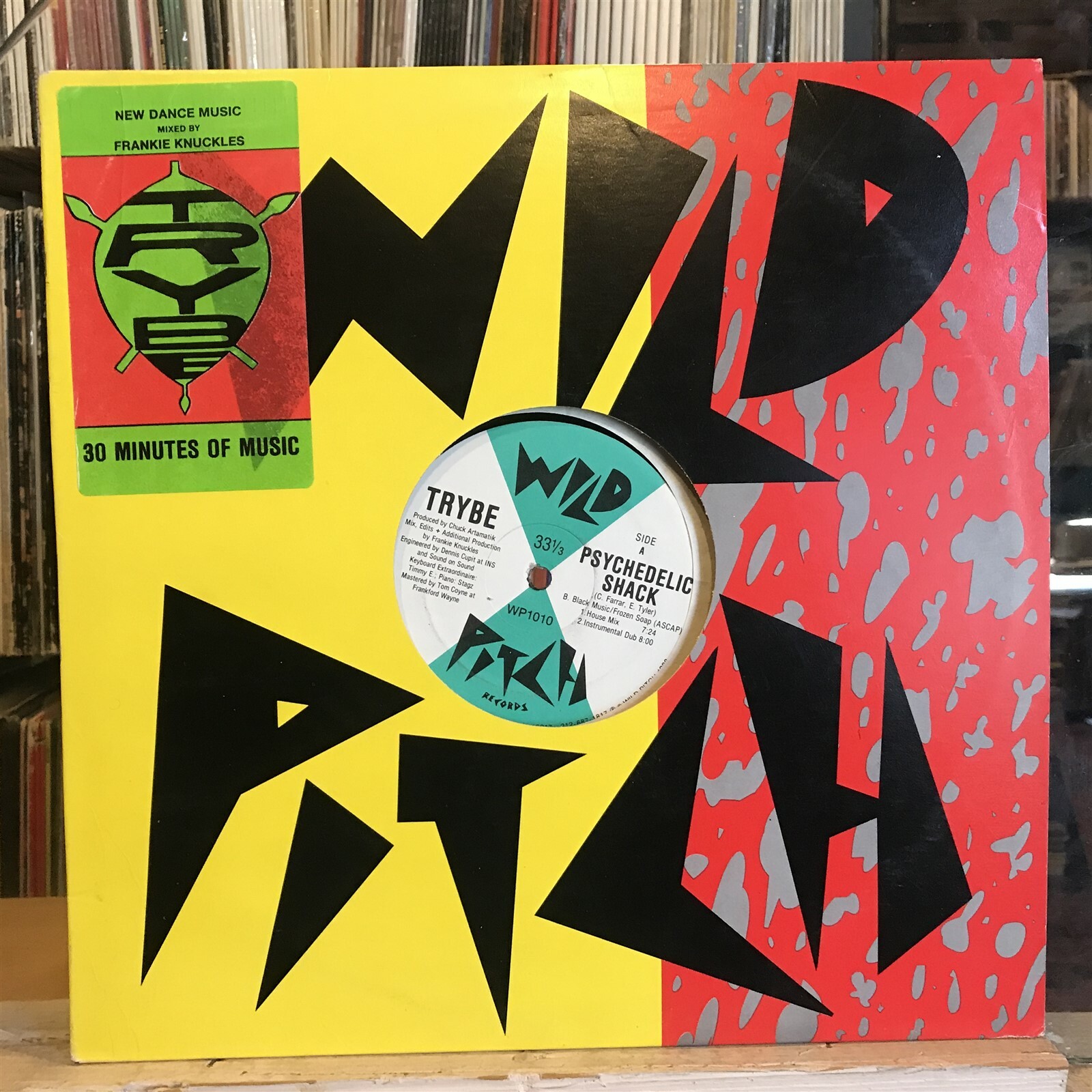 [EDM/DANCE/ELECTRONICA]~EXC 12″~TRYBE~Psychedelic Shack~[x6 Mixes]~[1988~WILD PI