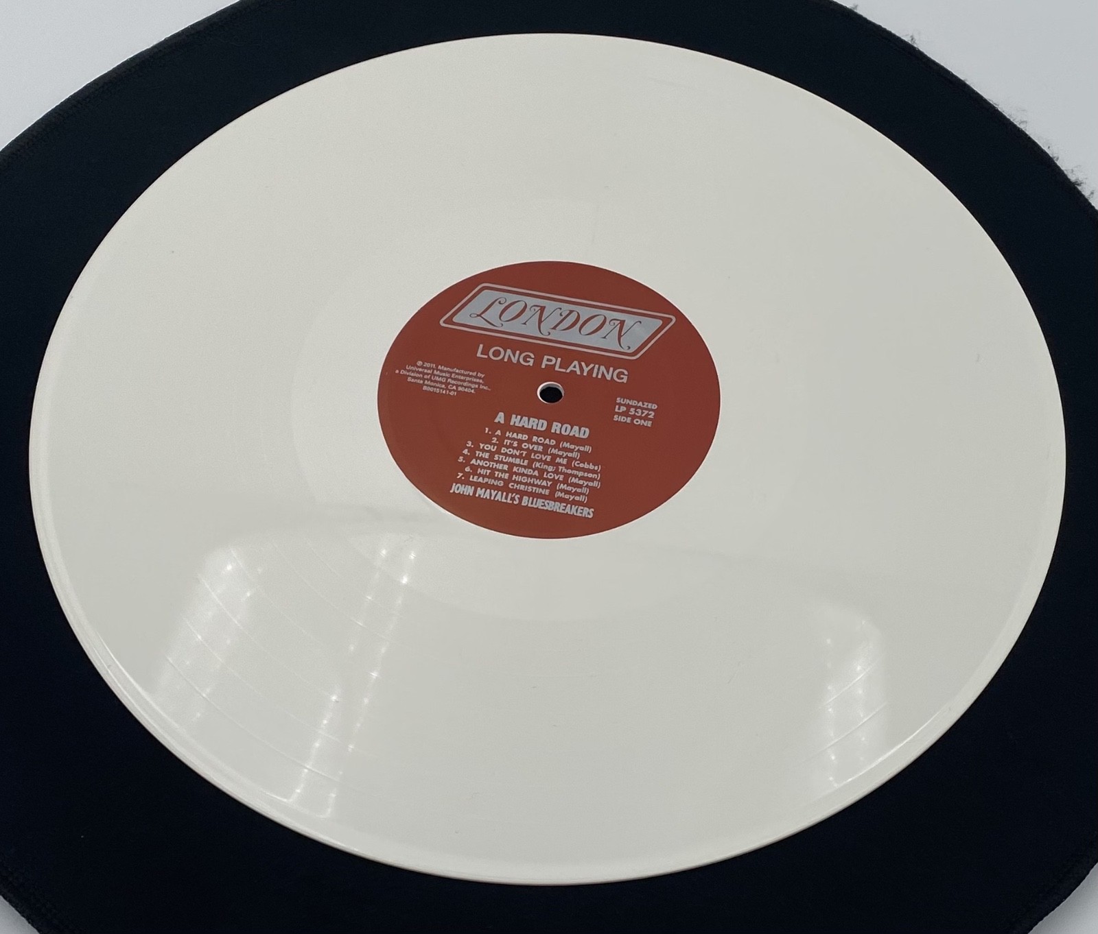 John Mayall & the Bluesbreakers A Hard Road 2018 White Vinyl NM Peter Green Mono