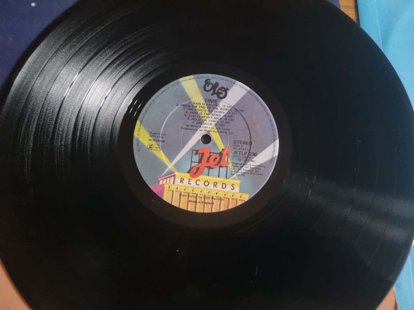 ELO – Time 1981 LP Jet Records – JETLP 236 Pop Rock