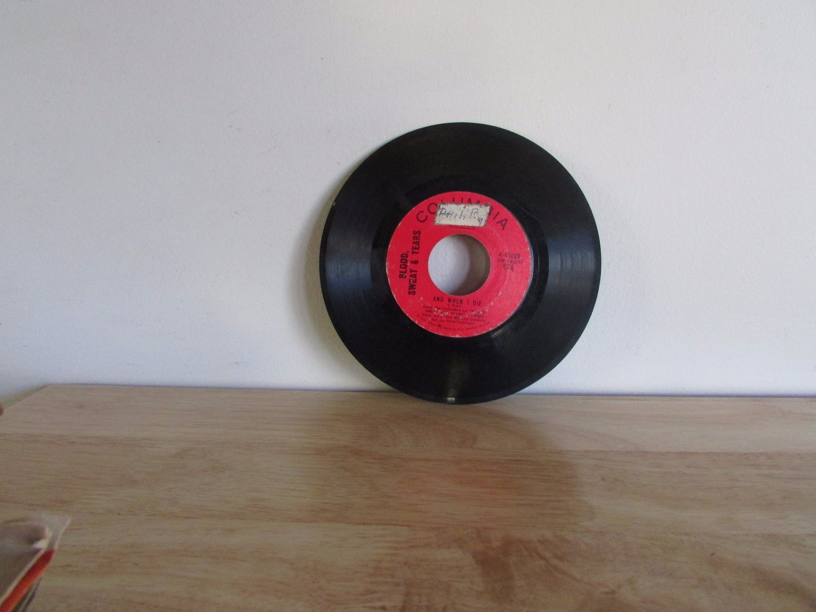 BLOOD SWEAT & TEARS And When I Die / Sometimes in Winter 45 RPM Columbia 4-45008