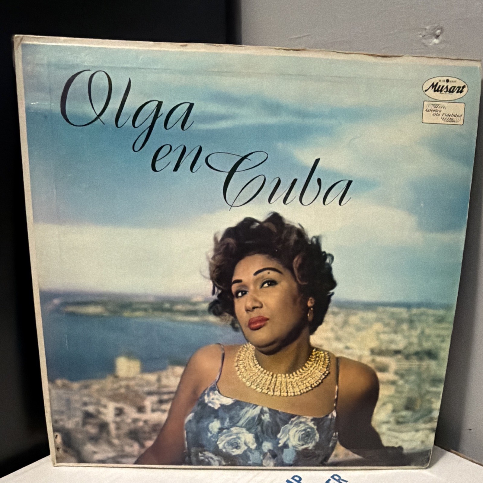 Olga Guillot Olga en Cuba LP Musart 12″ Vinyl 33 RPM DM574 Orq. de Humberto Sua…