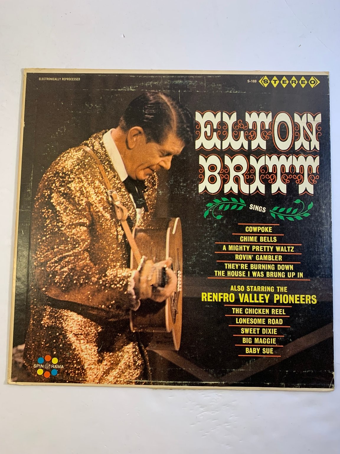Elton Britt – Sings LP Record 1965 Spin-O-Rama Country Stereo 33⅓ RPM