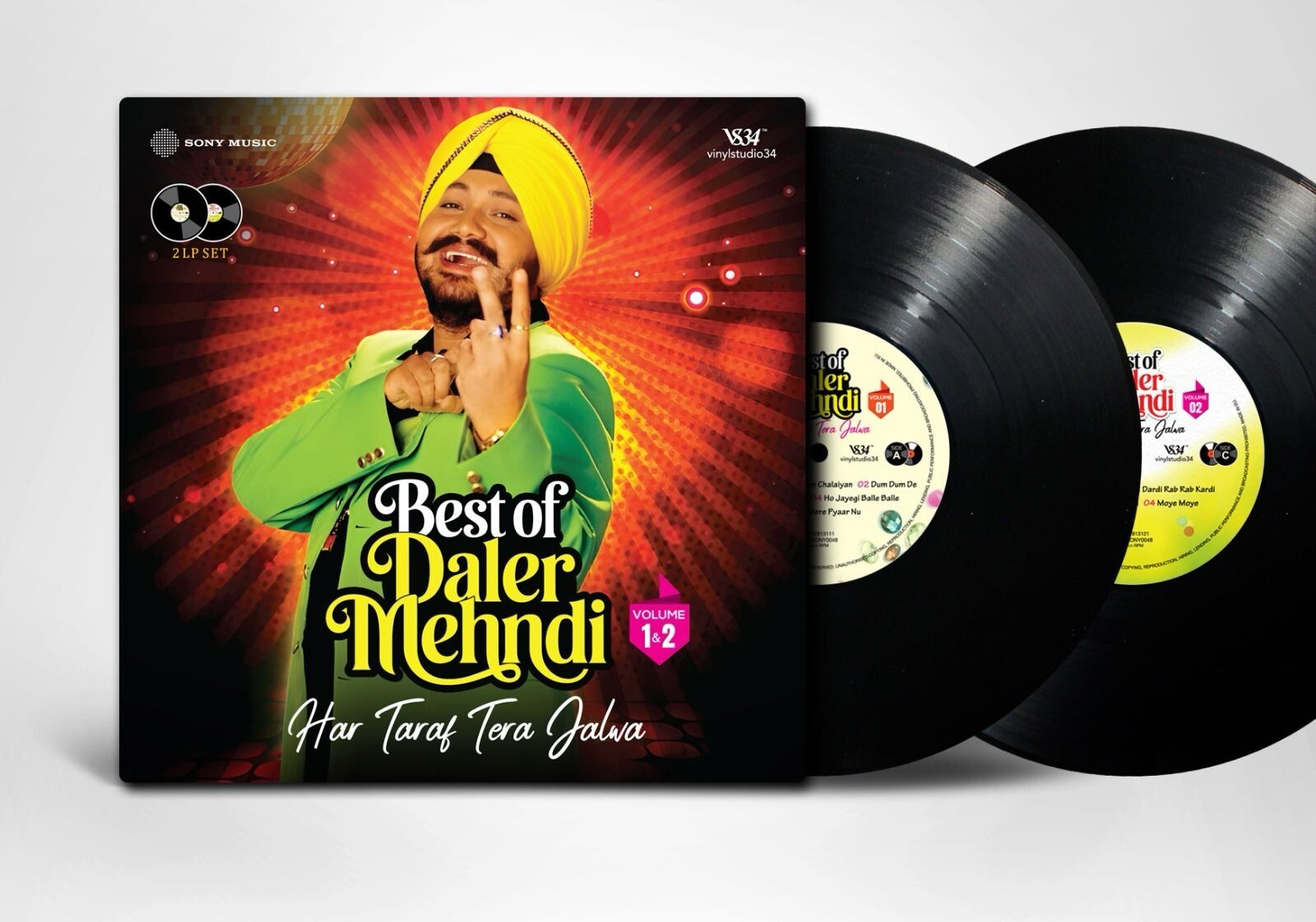 BEST OF DALER MEHNDI 2LP SET – NEW LP VINYL RECORD (GATEFOLD COVER )