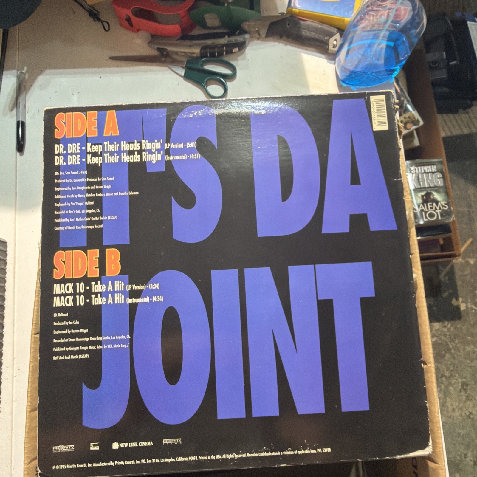Dr. Dre Keep Their Heads Ringin Mack 10 Take A Hit 1995 Hip Hop Rap Rare vinyl
