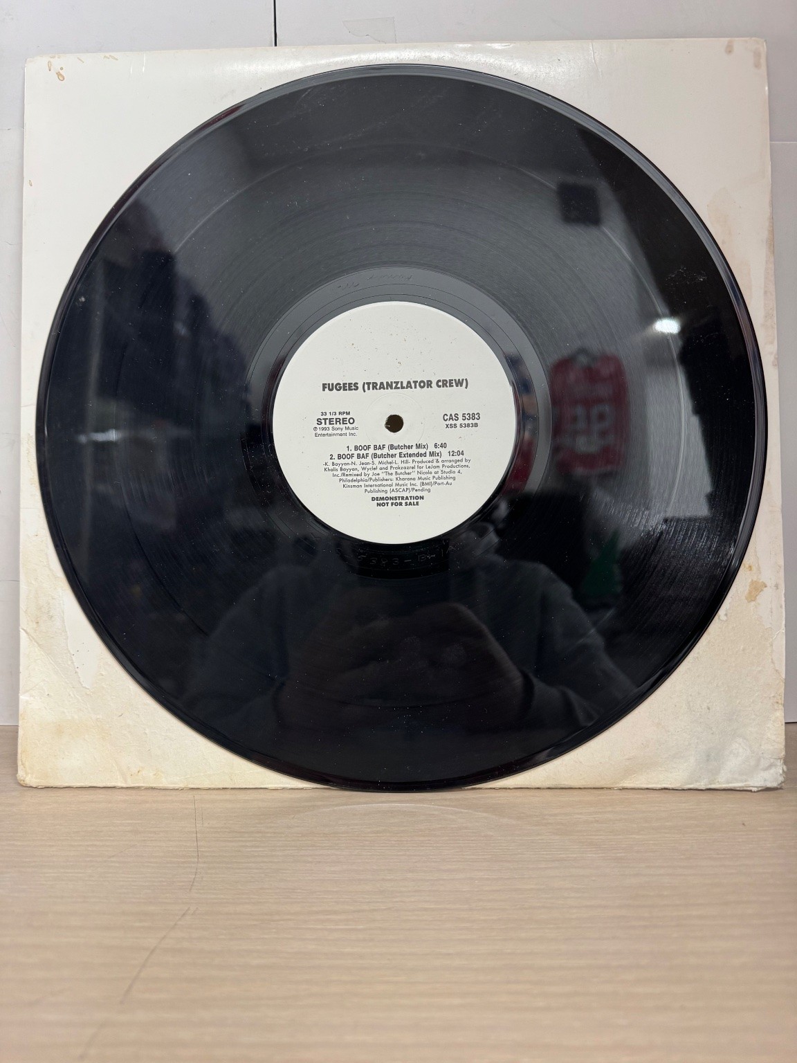 Fugees – Boof Baf 12″ Single Record 1994 Promo Columbia Hip Hop 33 RPM